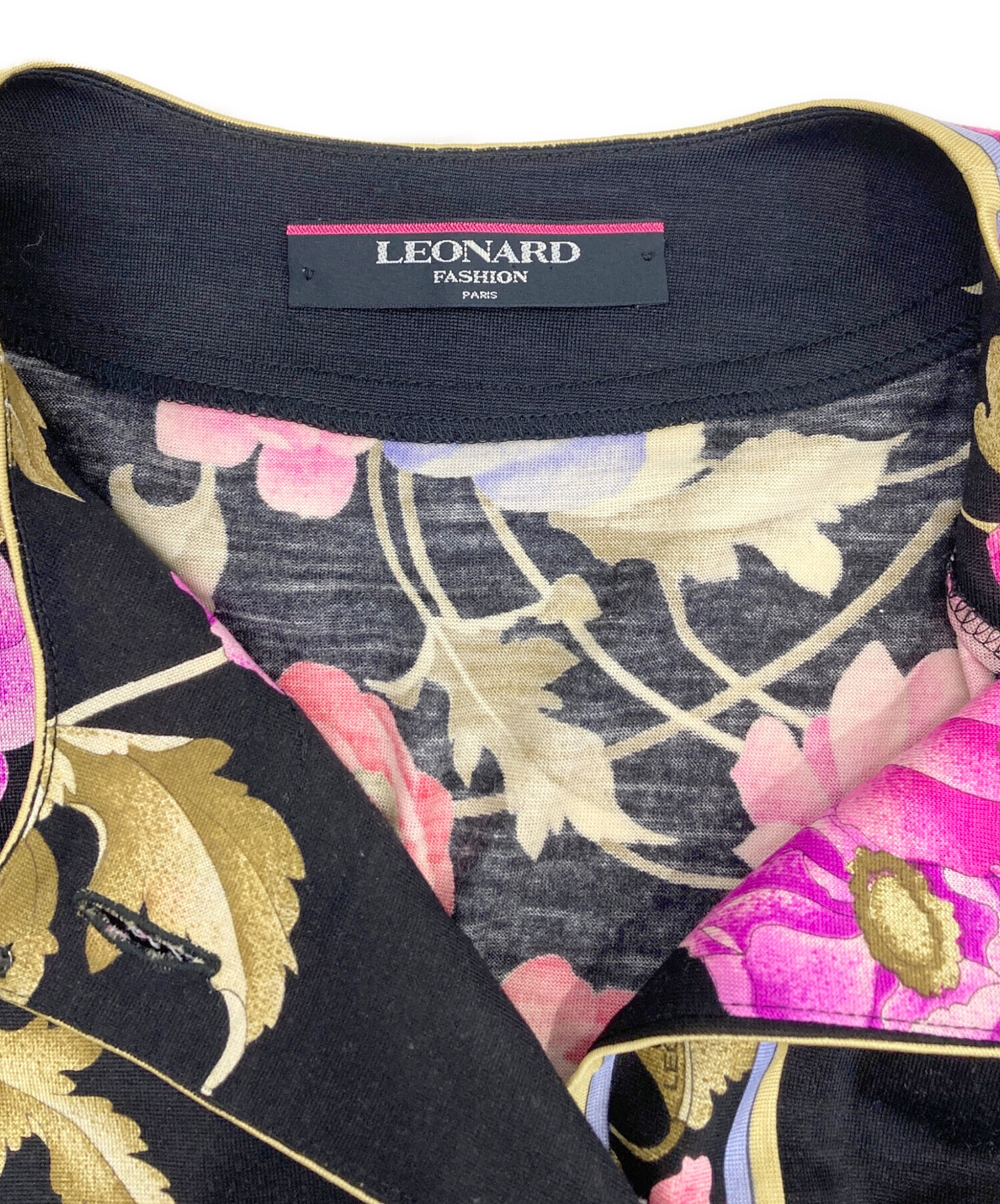 中古・古着通販】LEONARD (レオナール) 花柄カットソーカーディガン