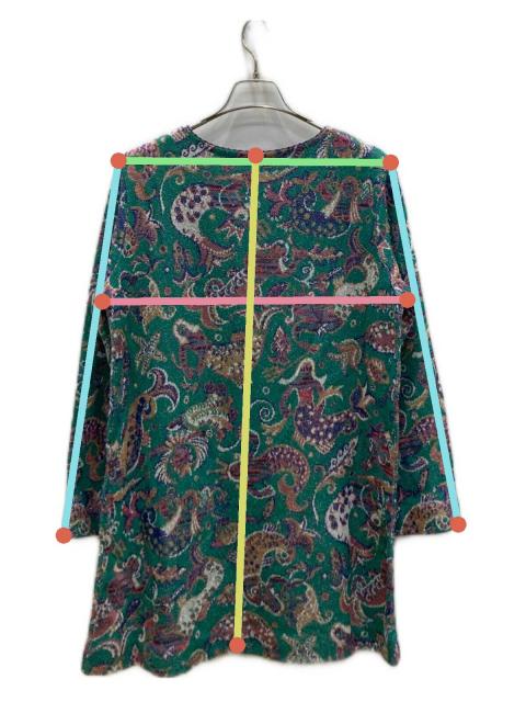 美品　MISSONI ミッソーニ　チュニック　トップス　緑　グリーン　伊製 中古・古着通販】missoni (ミッソーニ) チュニック グリーン×ピンク