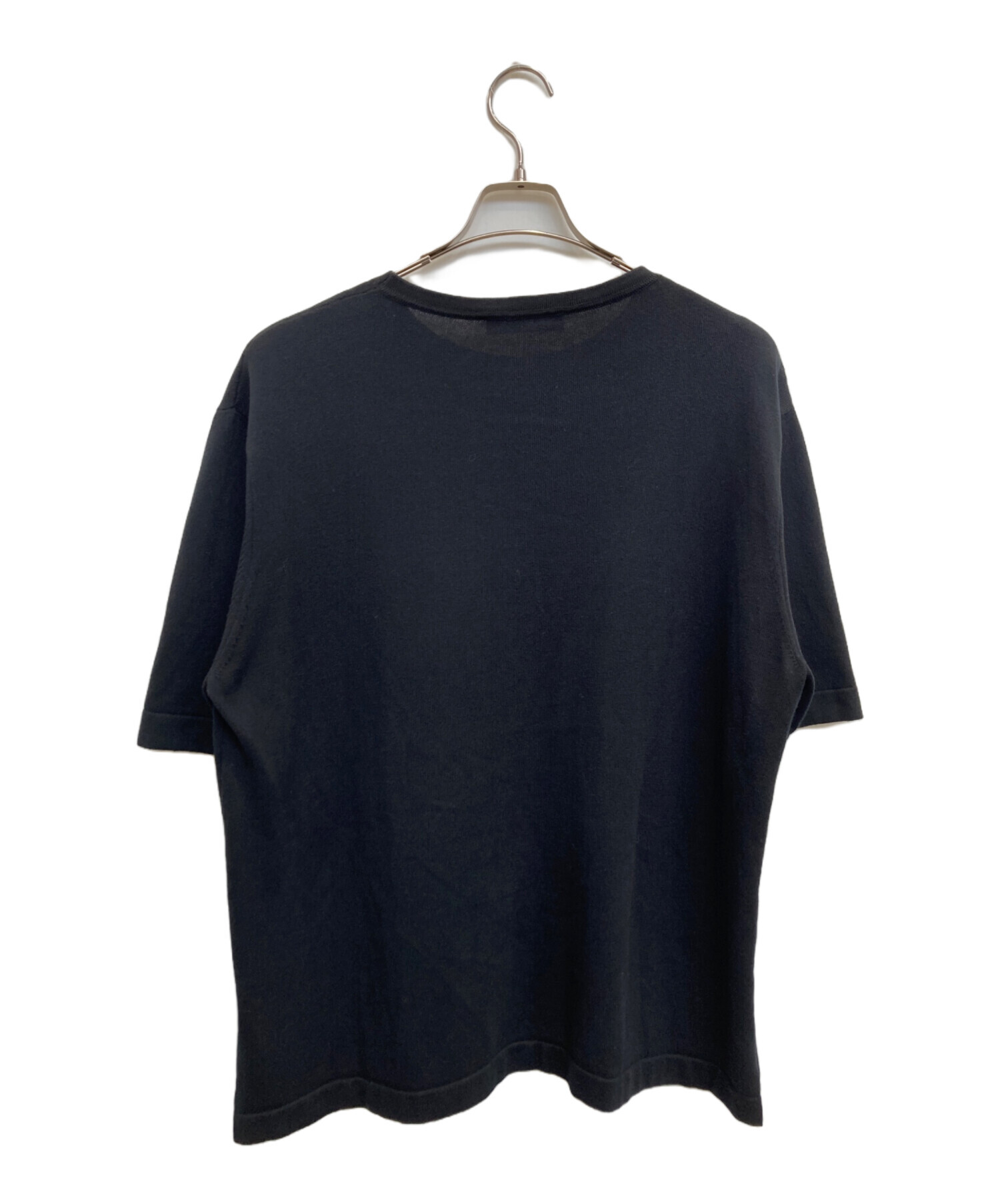 中古・古着通販】LARDINI (ラルディーニ) 半袖ニット ネイビー サイズ 