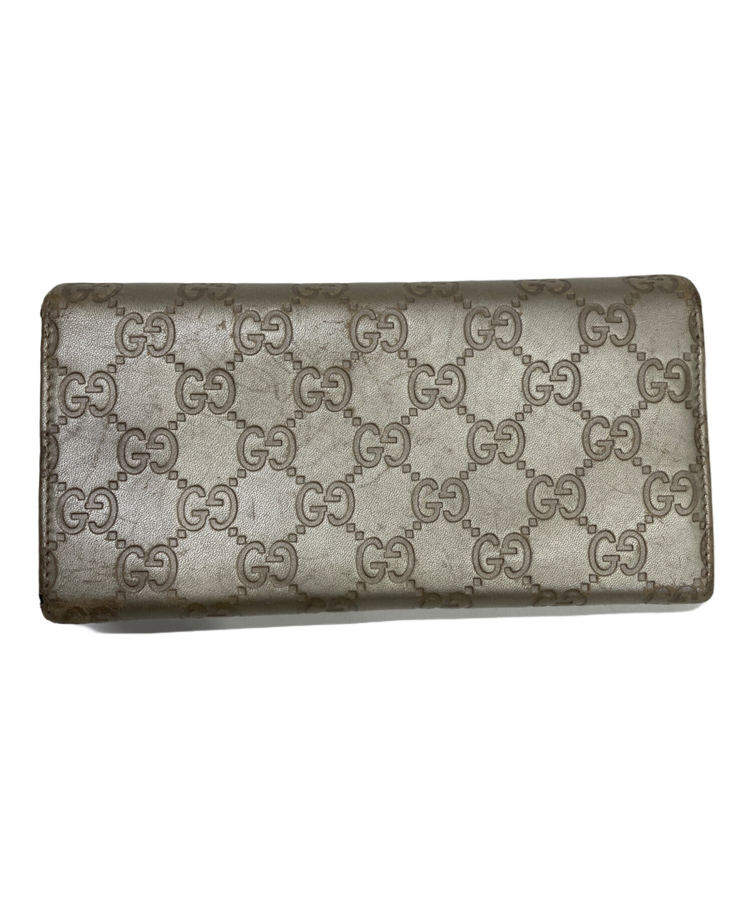中古・古着通販】GUCCI (グッチ) 長財布 ゴールド｜ブランド・古着通販 