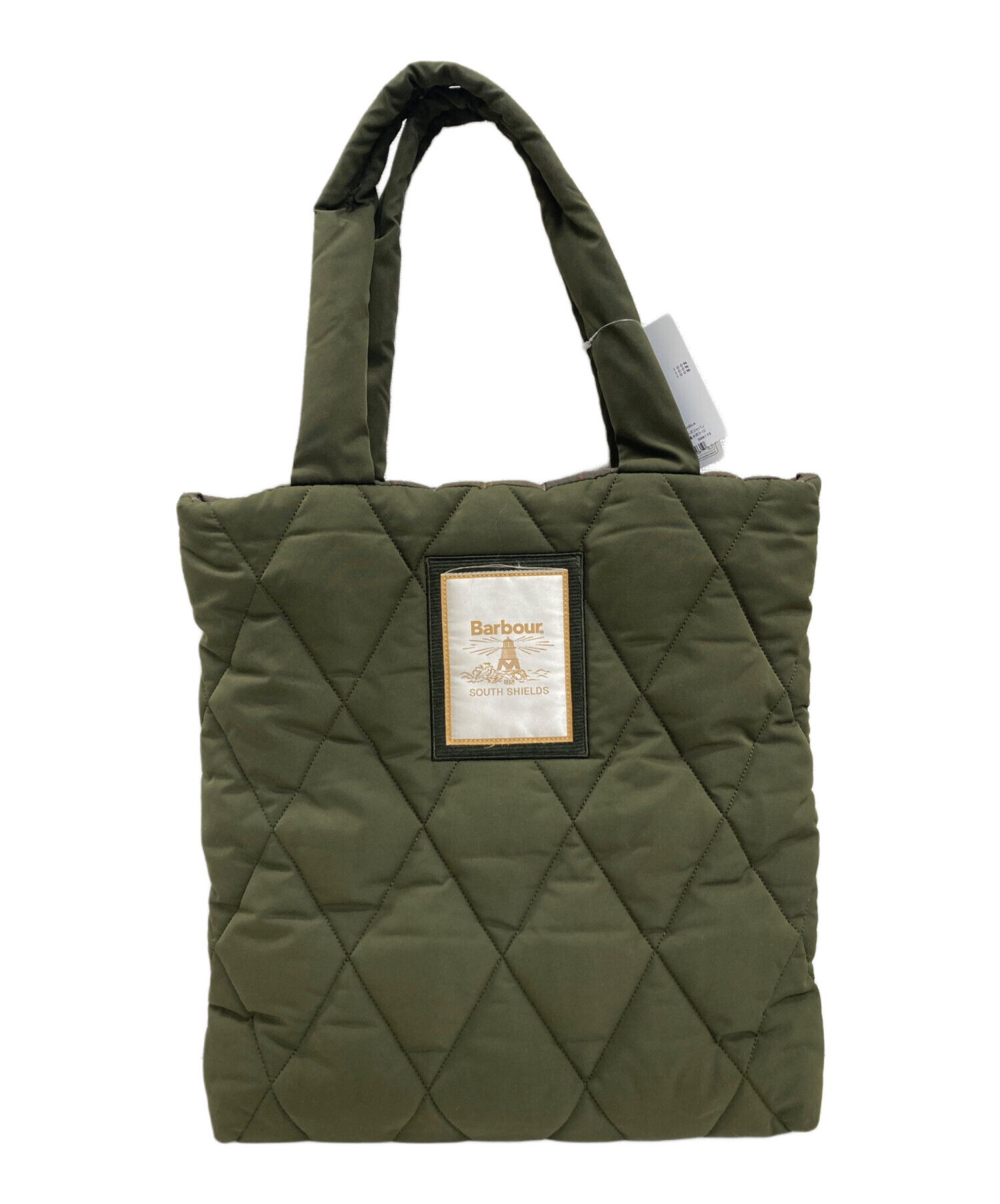 中古・古着通販】Barbour (バブアー) キルティングトートバッグ カーキ 