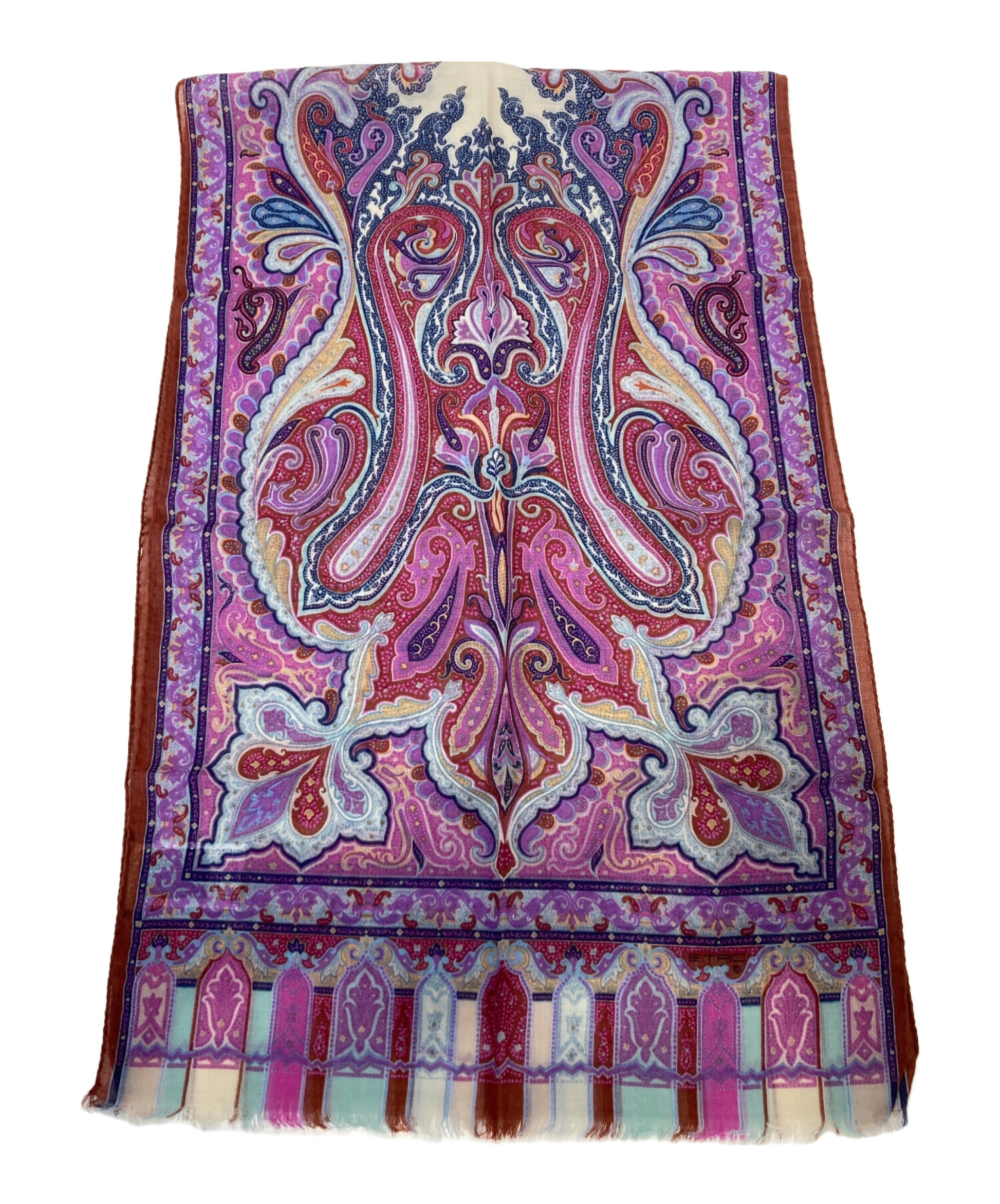 中古・古着通販】ETRO (エトロ) ペイズリー柄ウールストール｜ブランド