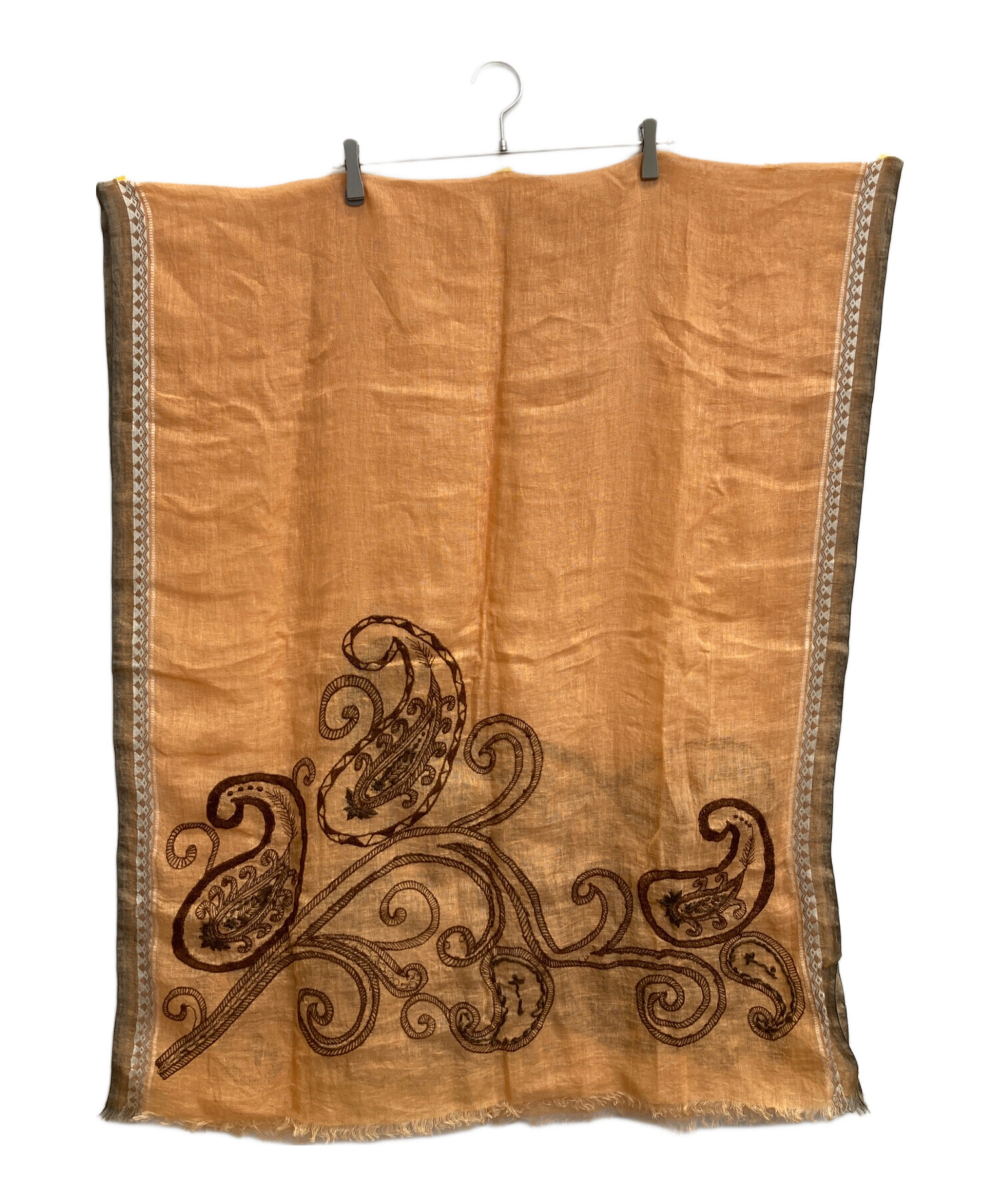 中古・古着通販】ETRO (エトロ) リネンストール ベージュ 未使用品