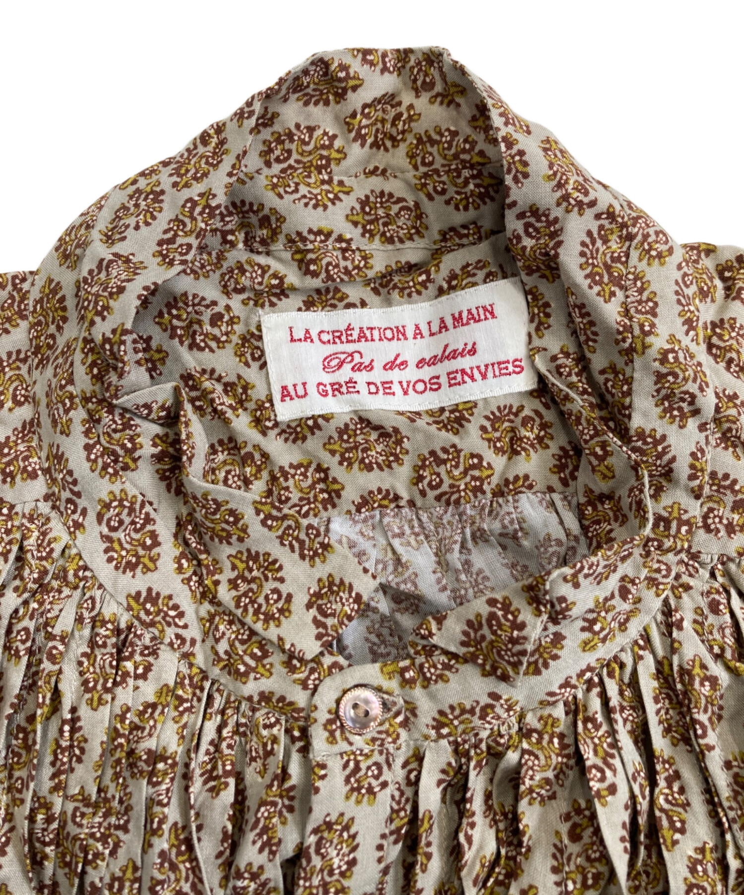 中古・古着通販】pas de calais (パドカレ) ノースリーブシャツ 