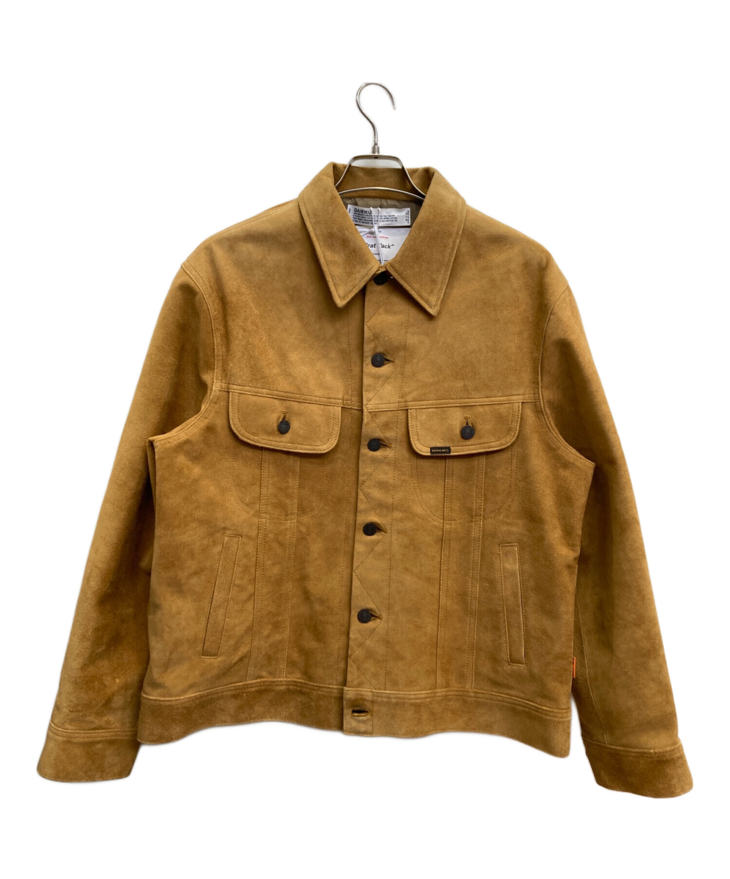 DAIRIKU ダイリク ジャケット メンズ 【古着】【中古】 中古・古着通販】DAIRIKU (ダイリク) スエードジャケット ブラウン