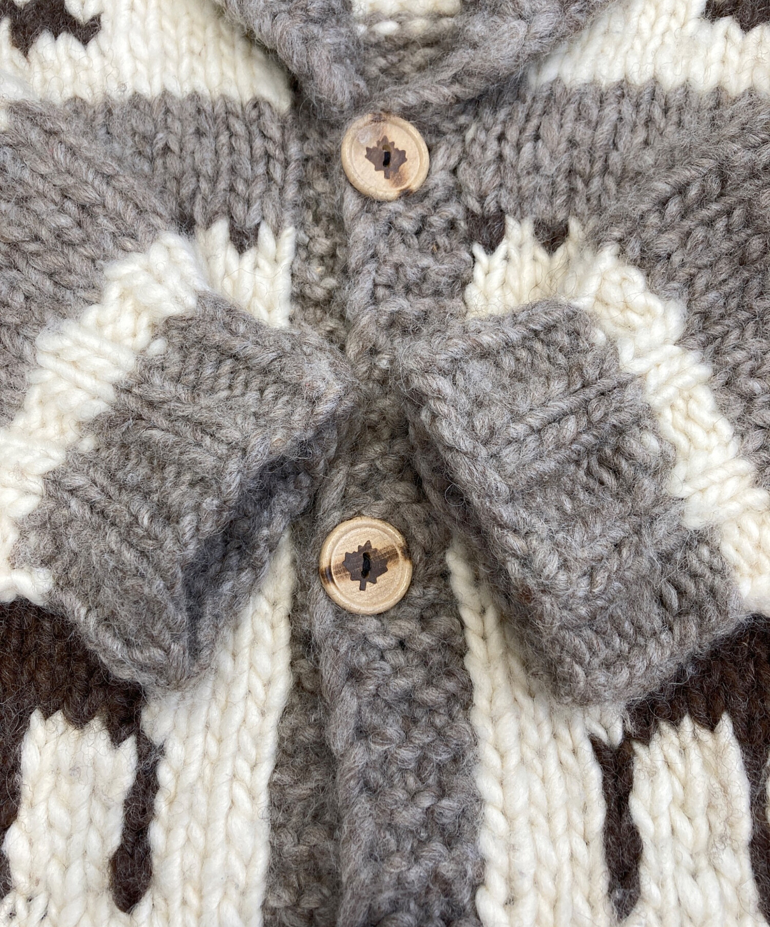 中古・古着通販】KISITAU (キシタウ) カウチンセーター ベージュ