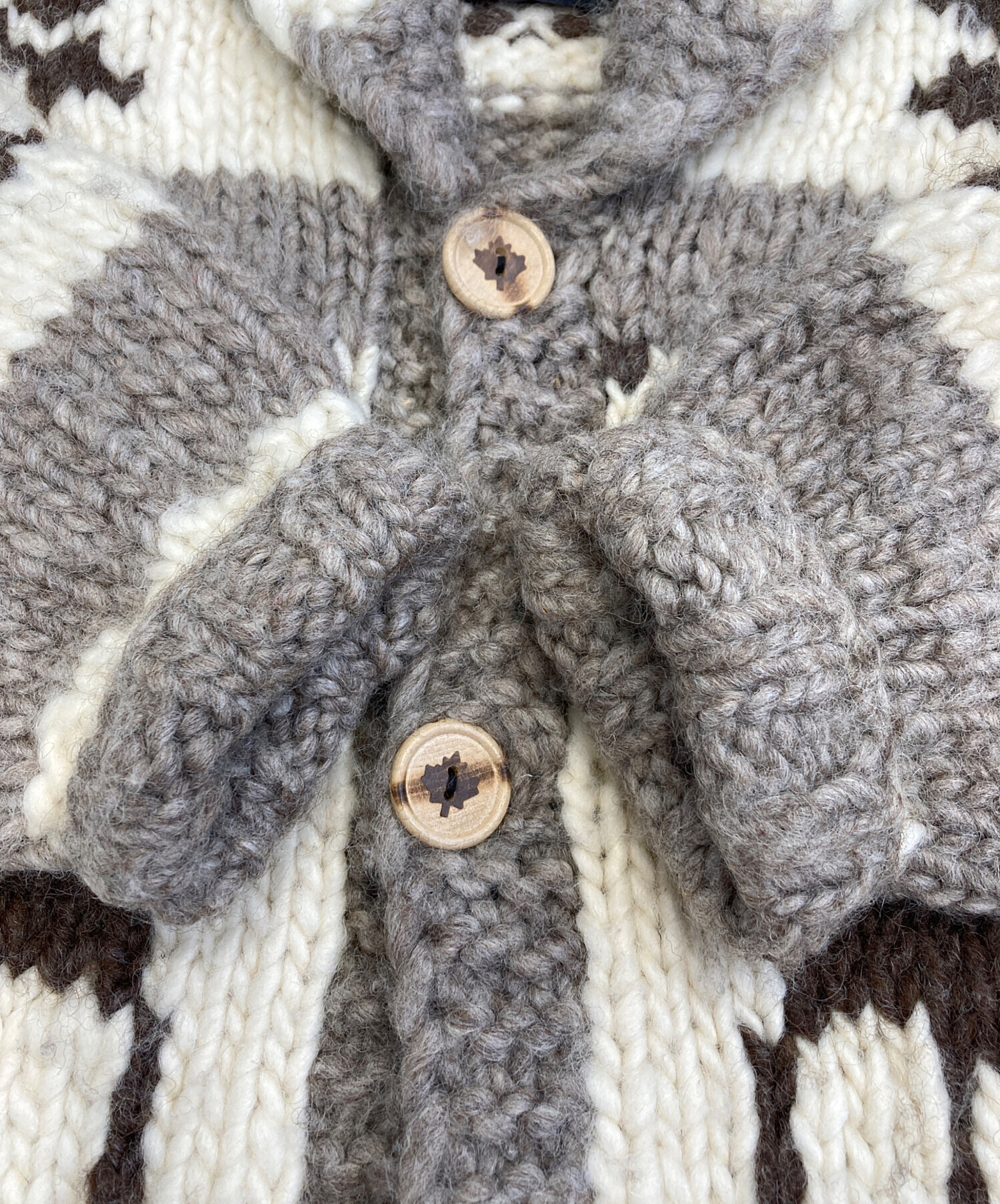 中古・古着通販】KISITAU (キシタウ) カウチンセーター ベージュ