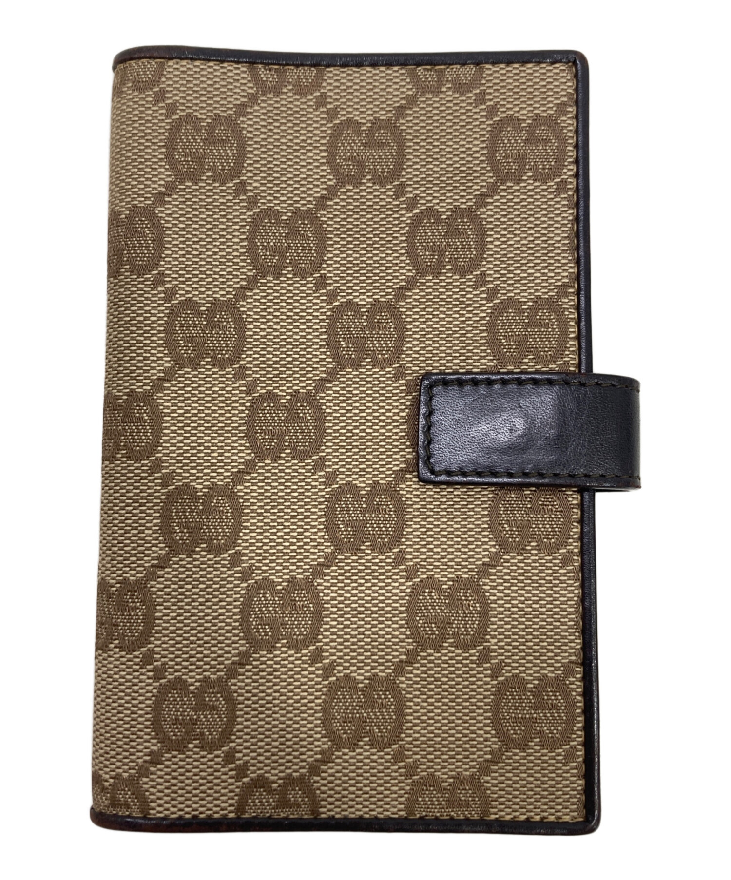 GUCCI ブラウンレザー スケジュール帳 中古・古着通販】GUCCI (グッチ) 手帳カバー ブラウン｜ブランド・古着