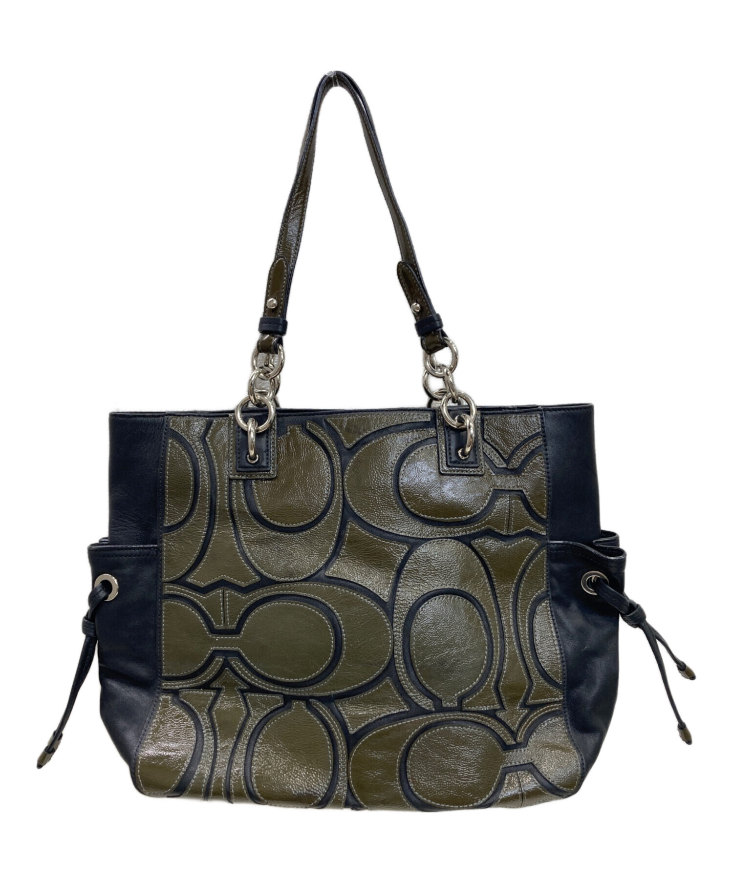 コーチ ハンドバッグ トート バッグ シグネチャー エナメル 11609 