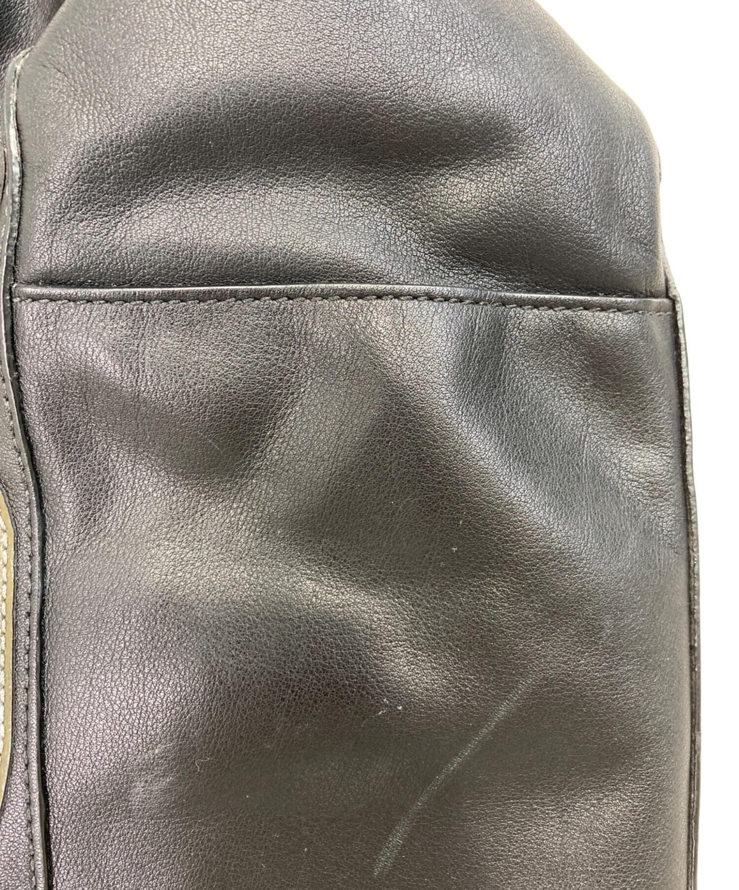 中古・古着通販】COACH (コーチ) エナメルシグネチャーハンドバッグ