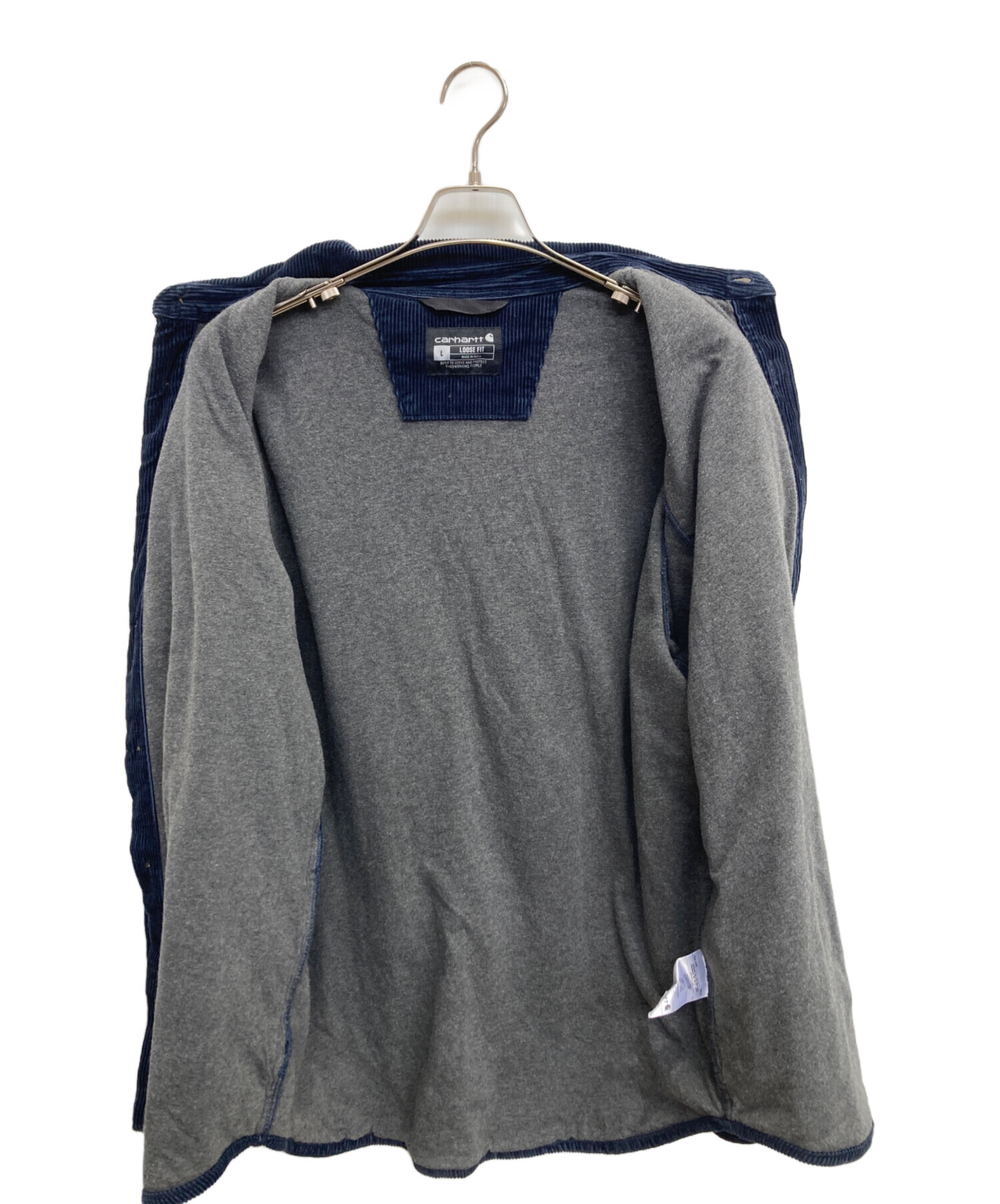 中古・古着通販】CarHartt (カーハート) コーデュロイシャツ ネイビー