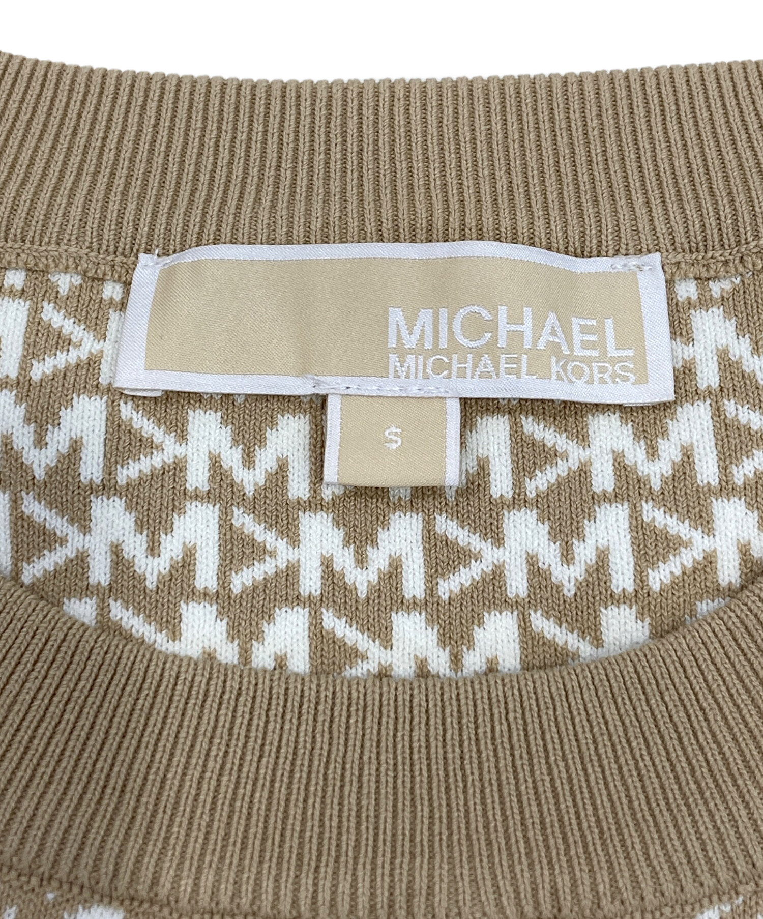 MICHEAL KORS MKロゴ トレーナー ホワイト MICHEAL KORS MKロゴ入りホワイトスウェット 【公式通販】