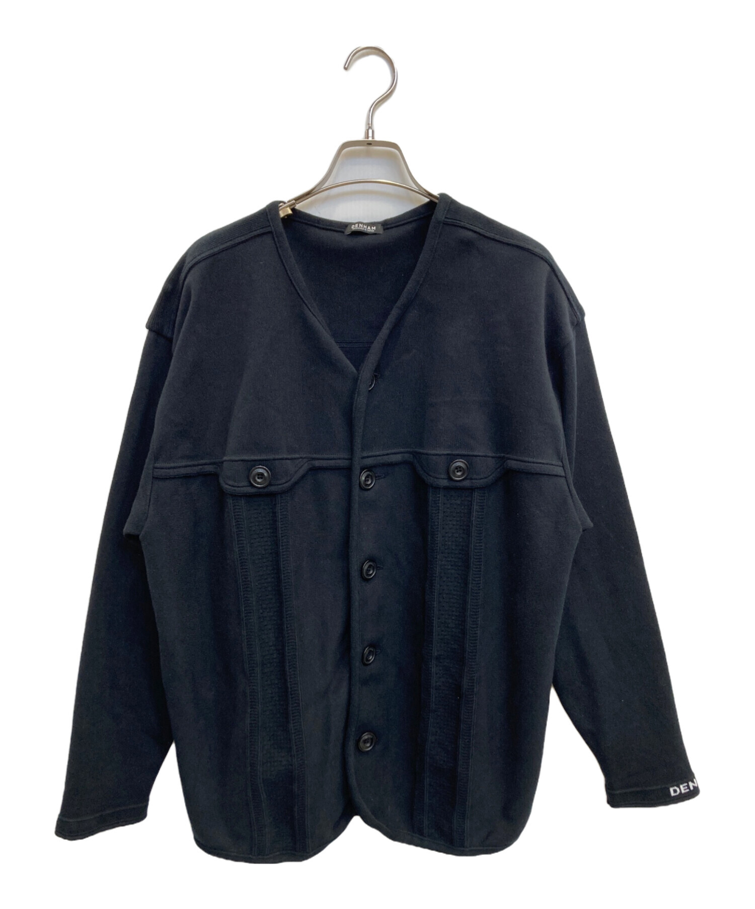 中古・古着通販】Denham (デンハム) tech knit cardigan ブラック 