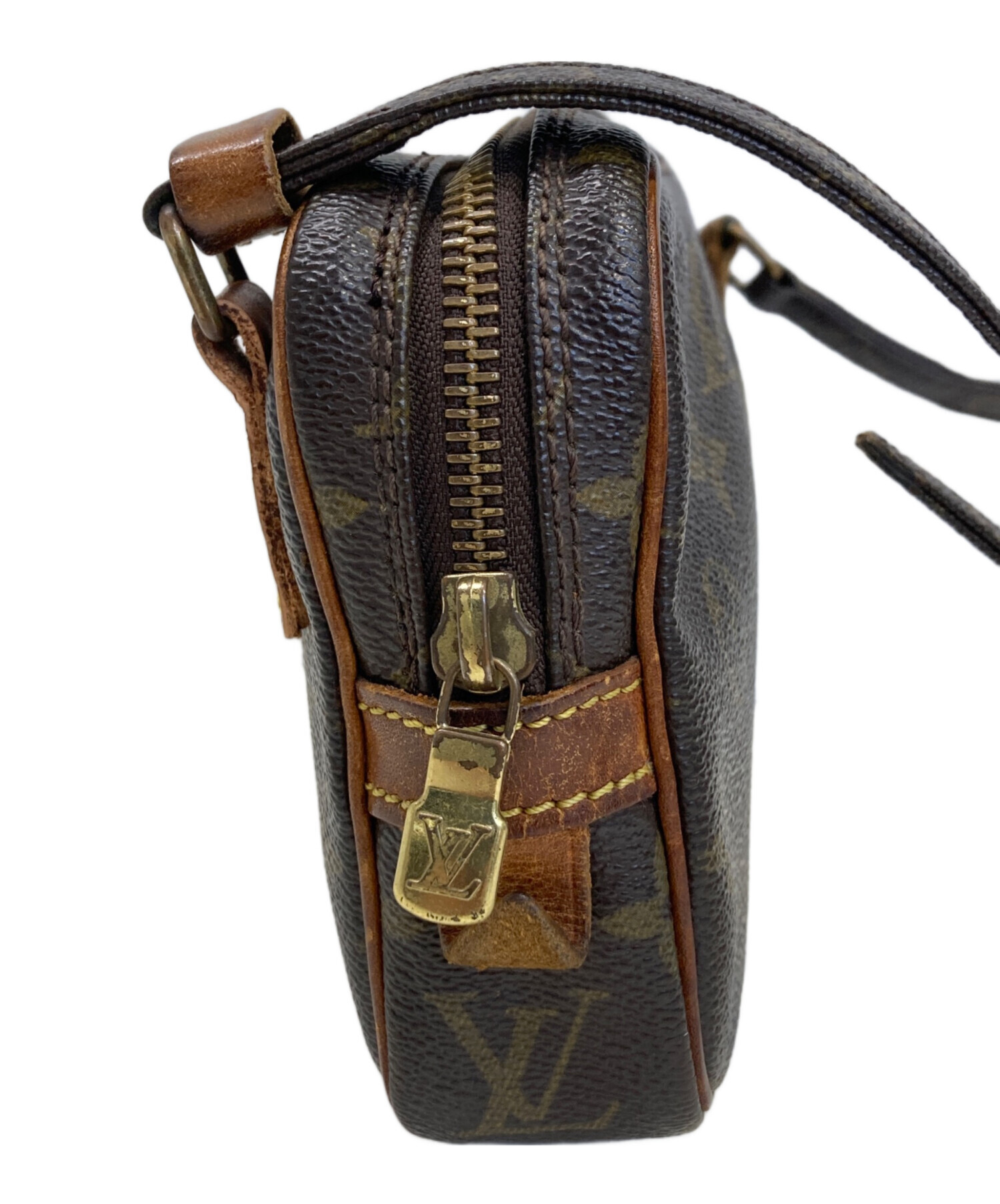 Louis Vuitton ブラウンポーチ ショルダー付き 中古・古着通販】LOUIS VUITTON (ルイ ヴィトン) ショルダーポーチ