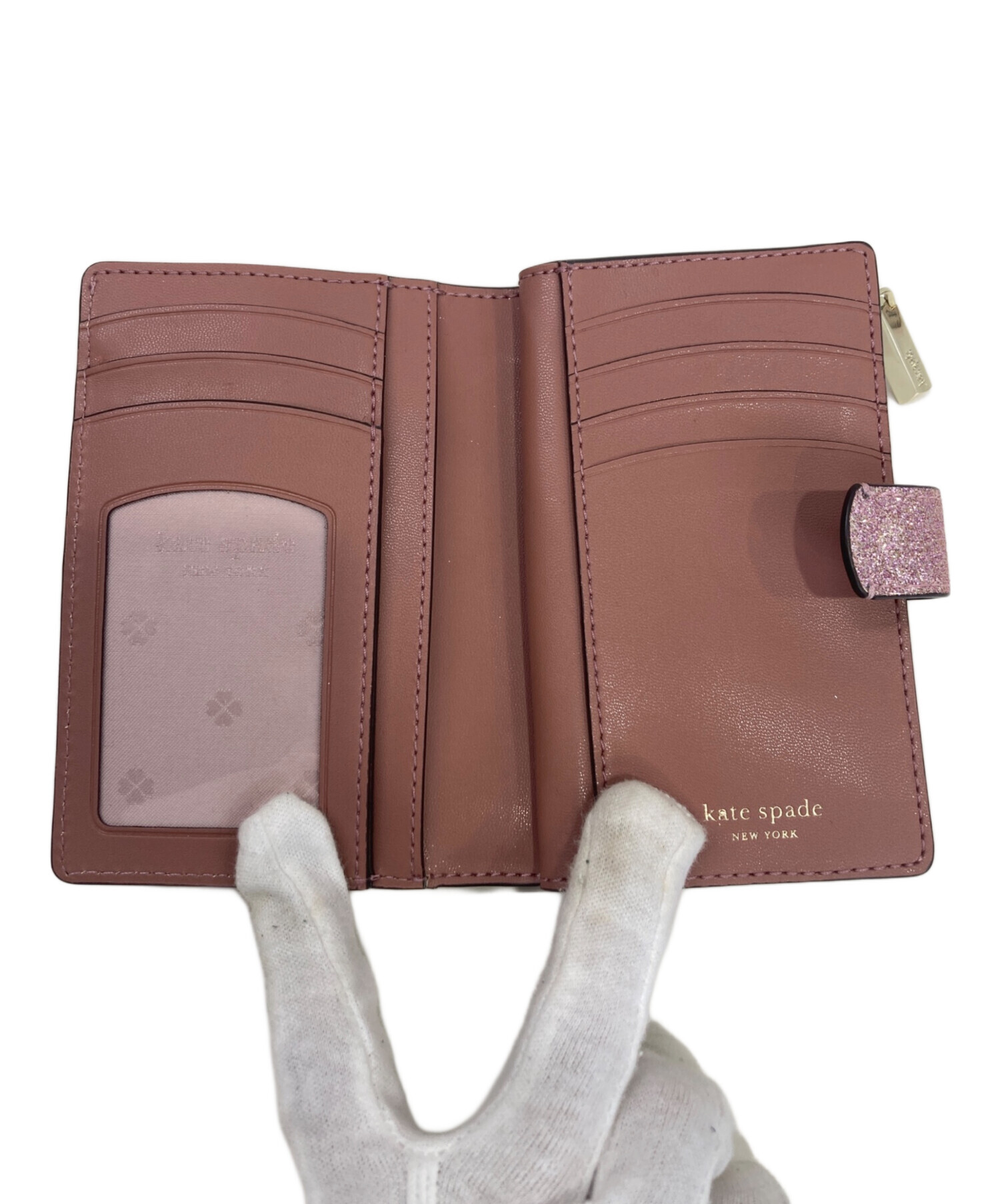 値下げしました！【新品未使用】ReFaDOUBLE(ピンク) 中古・古着通販】Kate Spade (ケイトスペード) 2つ折り財布 ピンク