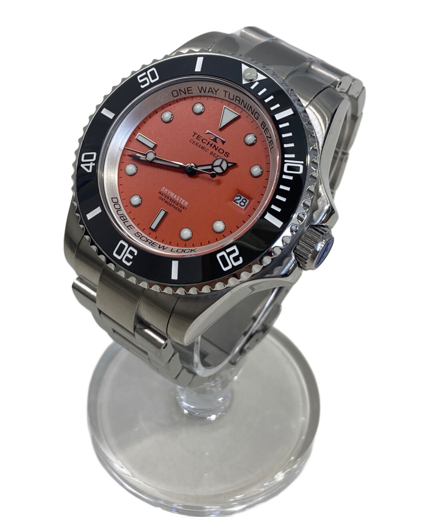 中古・古着通販】TECHNOS (テクノス) 腕時計 オレンジ｜ブランド・古着