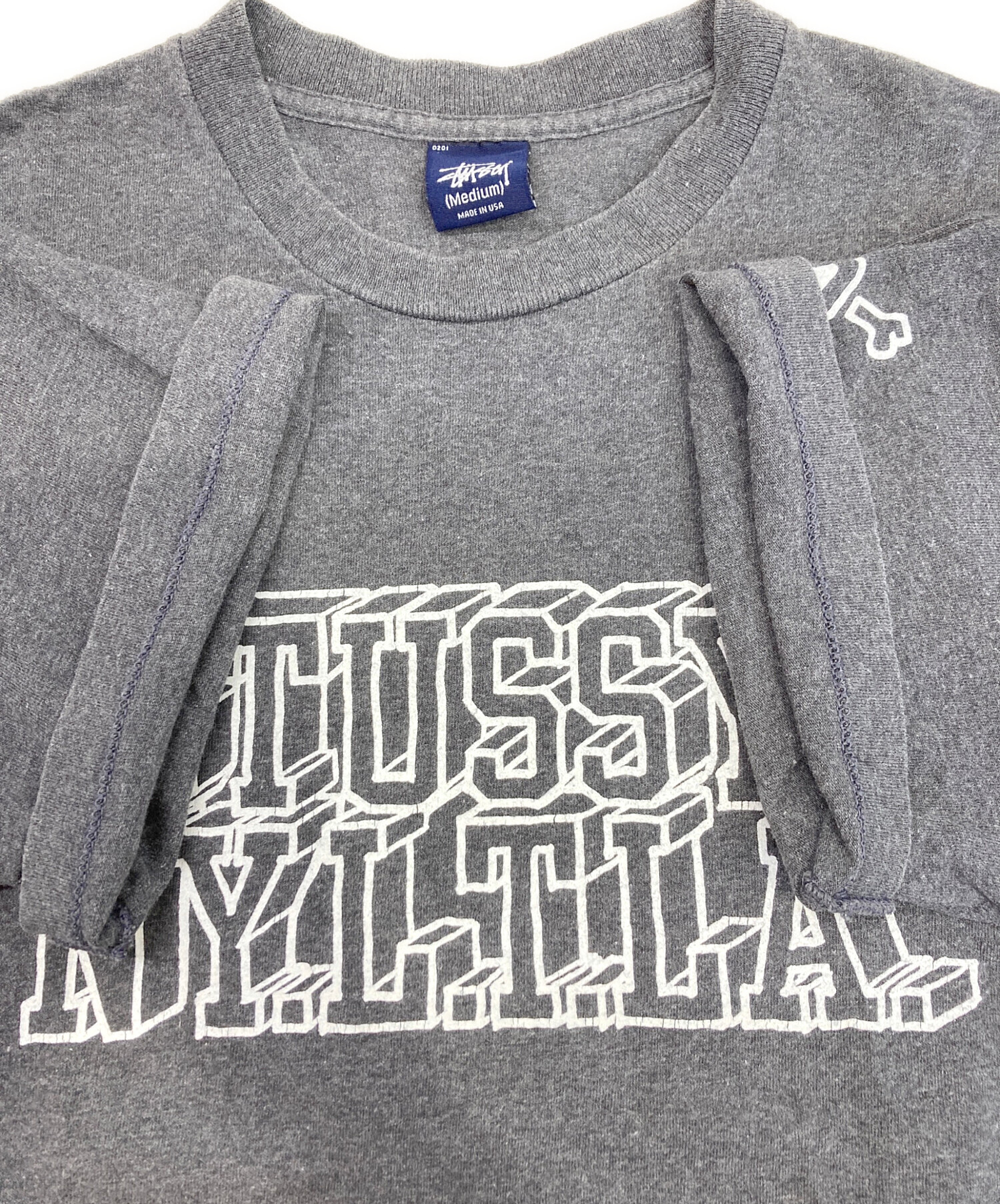 中古・古着通販】stussy (ステューシー) Tシャツ グレー サイズ:M