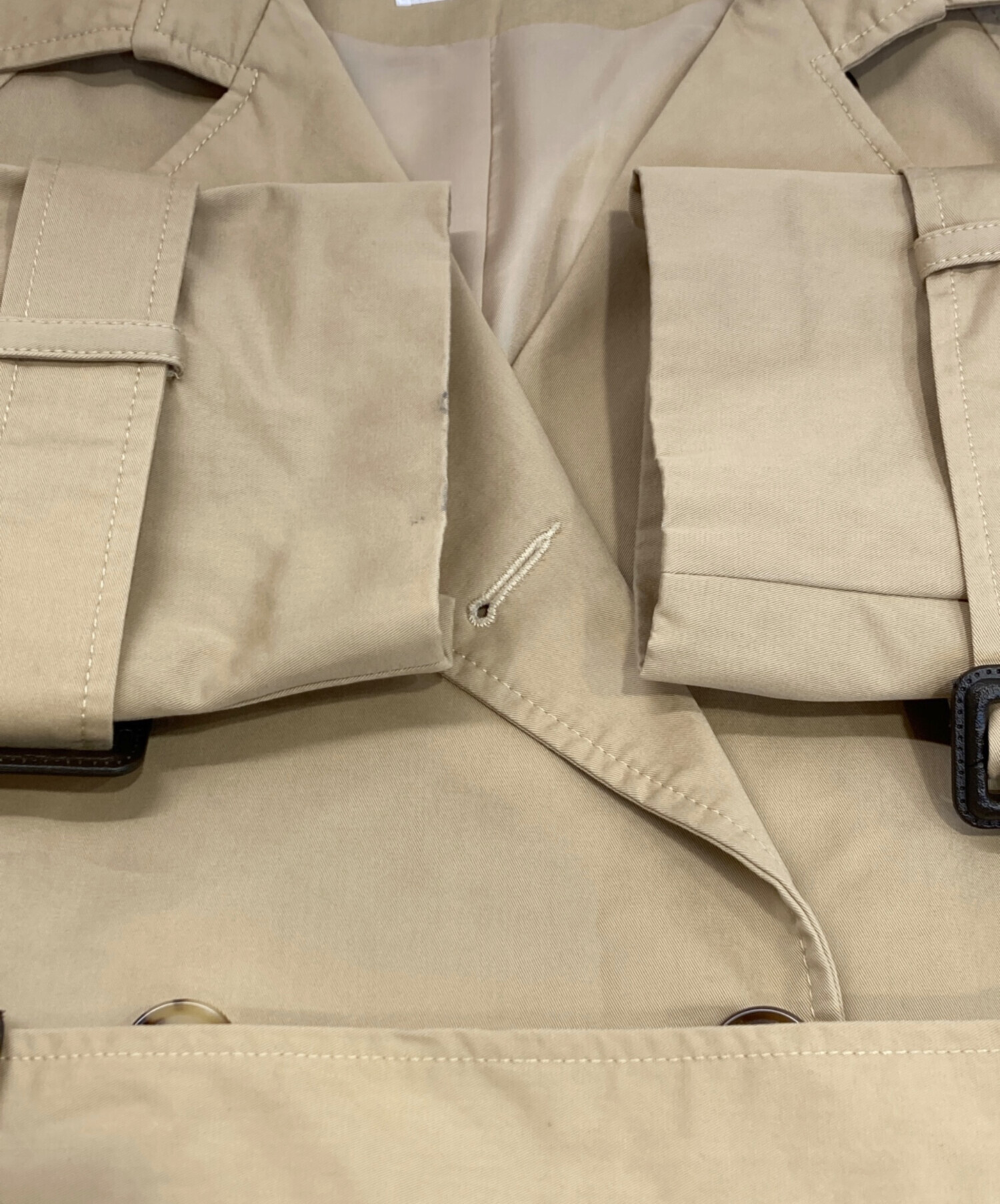 ok.soon ベージュ トレンチコート ライトベージュトレンチコート | ok.soon