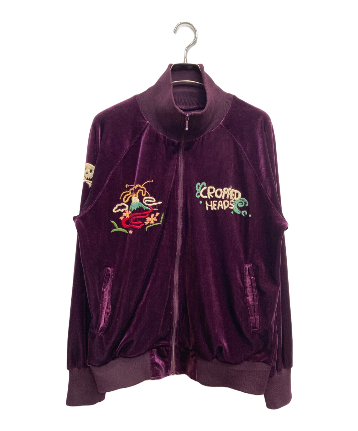 Cropped Heads スカジャン ベロア ジャケット 中古・古着通販】CROPPED HEADS (クロップドヘッズ) ベロアトラック
