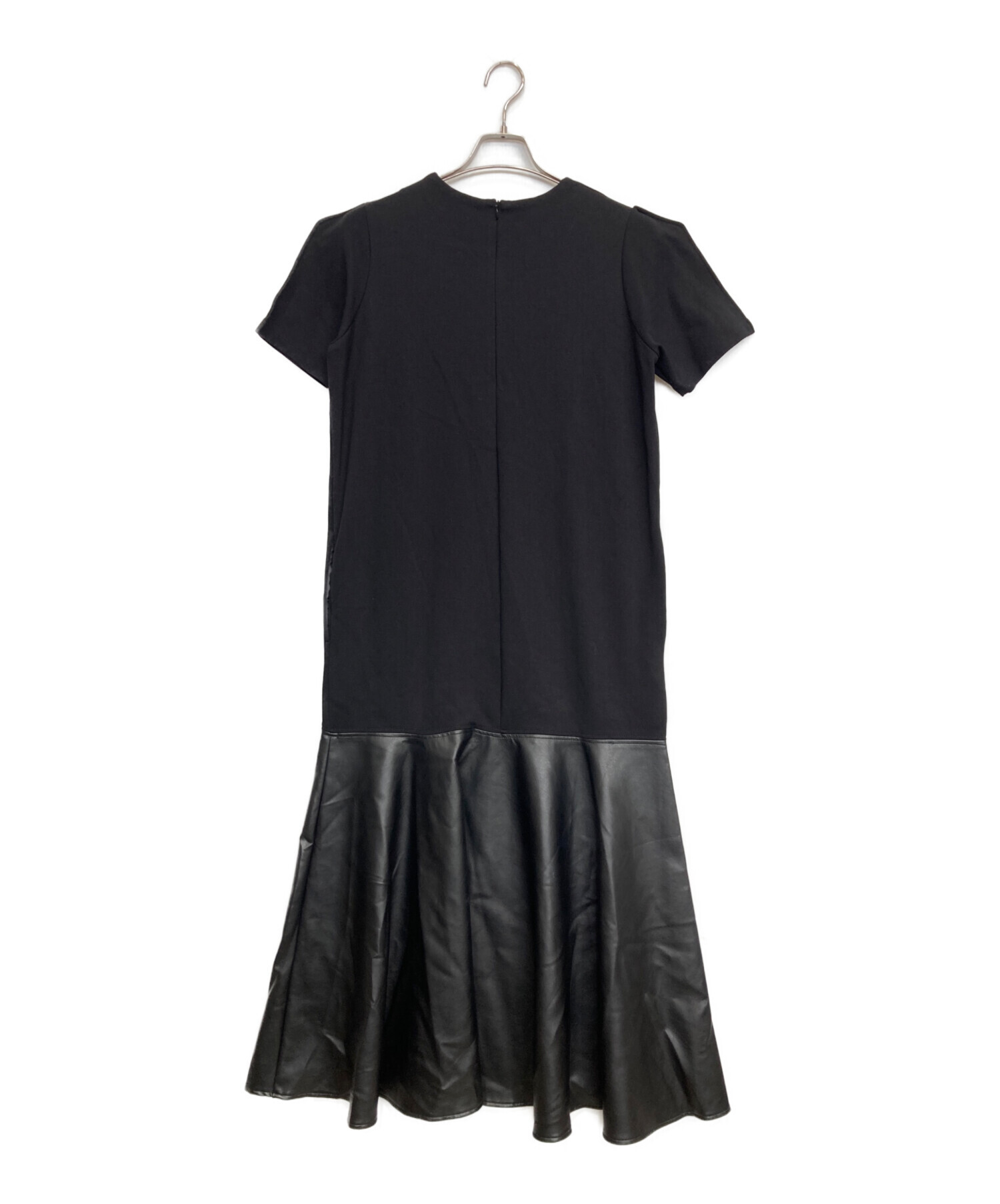 中古・古着通販】UN3D. (アンスリード) ECO LEATHER MIX OP ブラック