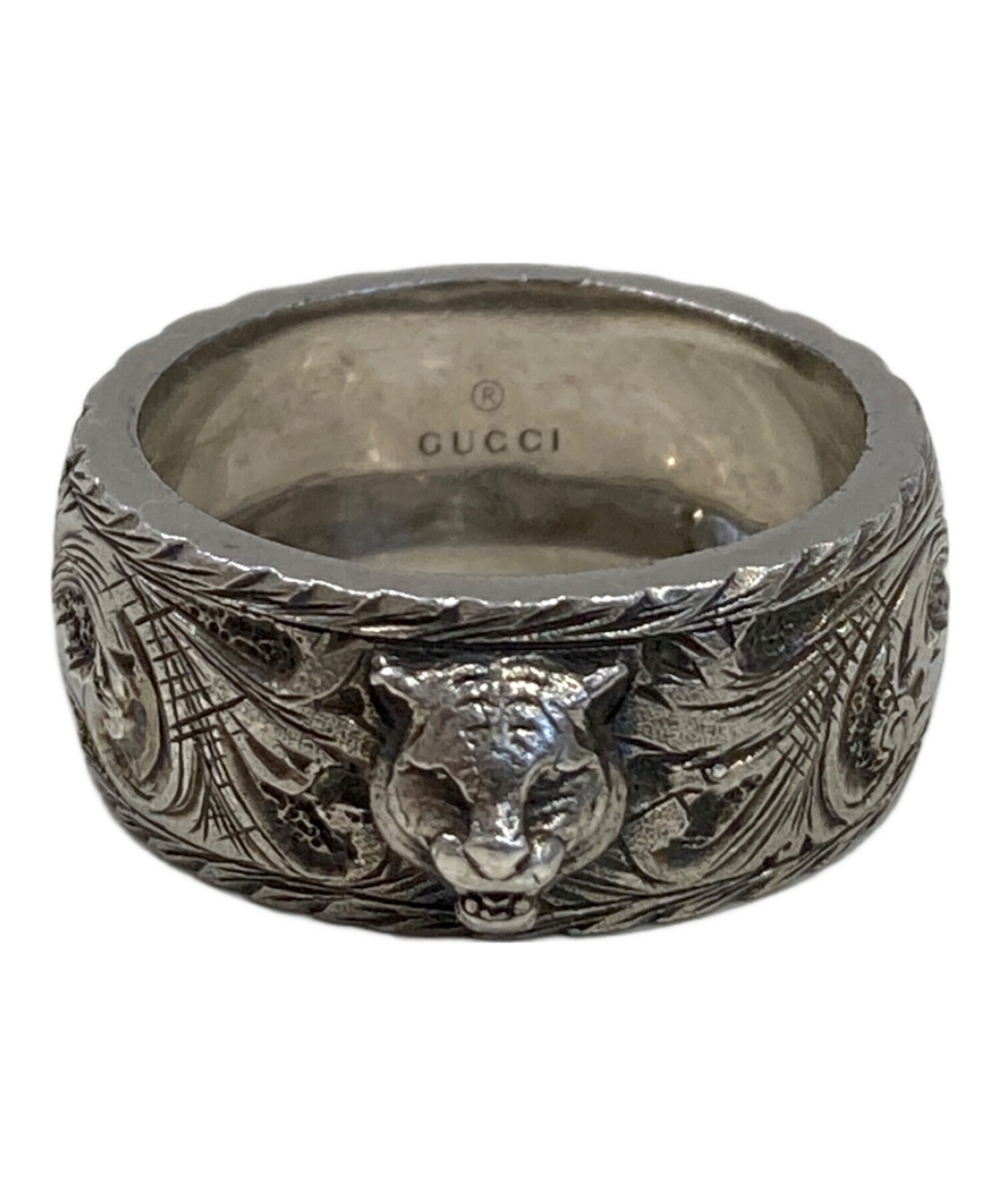 中古・古着通販】GUCCI (グッチ) キャットヘッドリング サイズ:20 