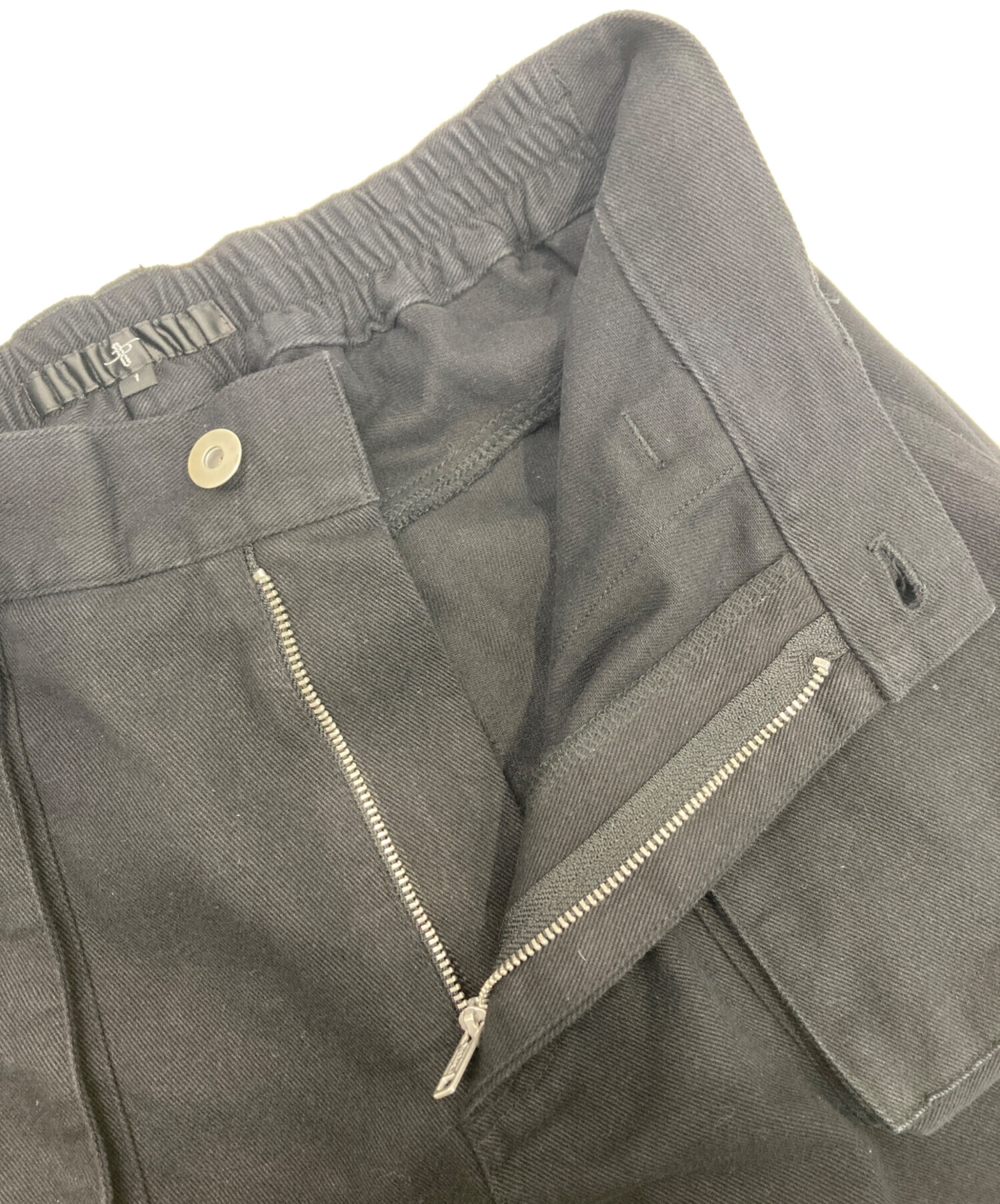 中古・古着通販】NO ID. (ノーアイディー) フラップZIPワイドパンツ