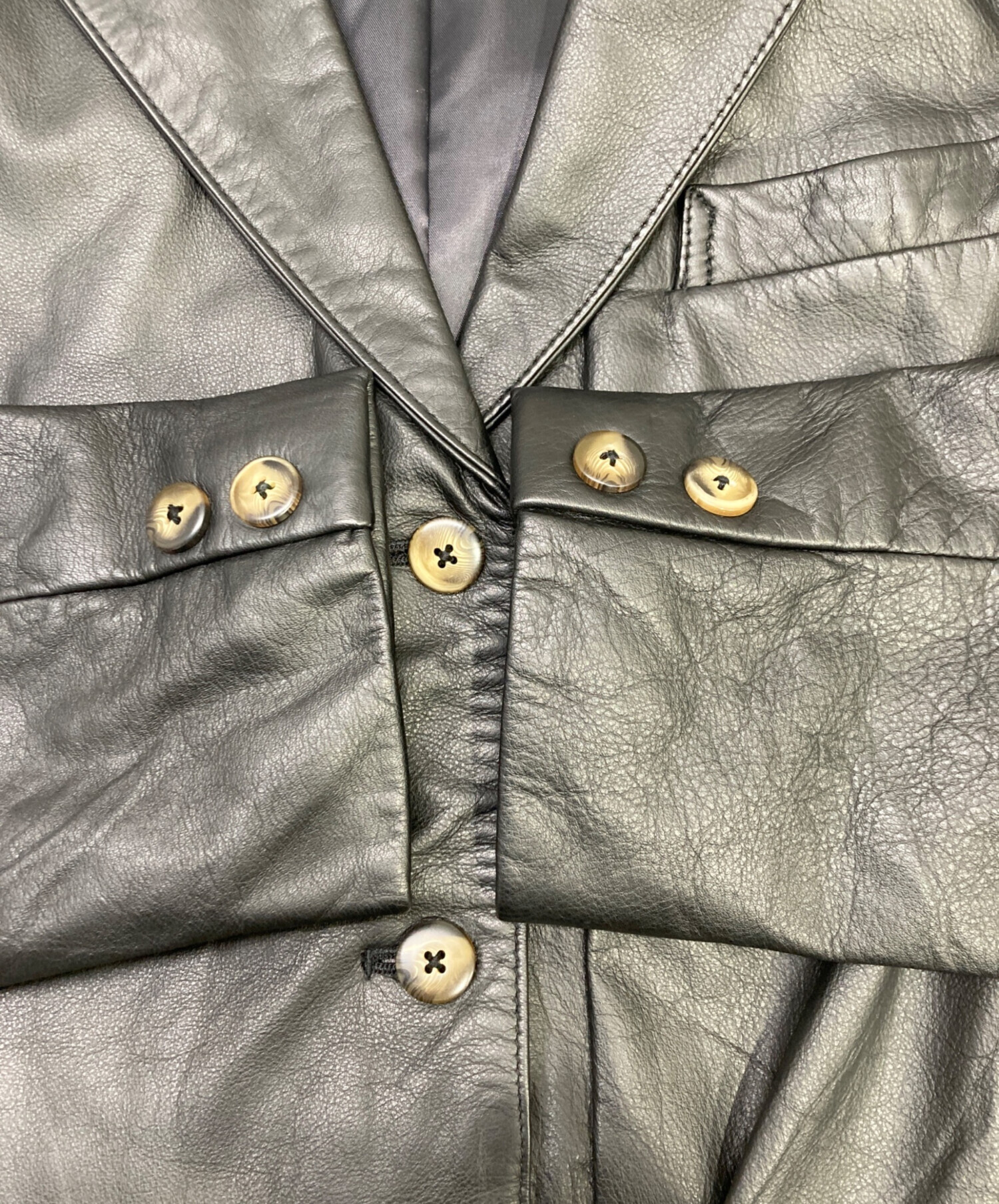 中古・古着通販】MICHIKO LONDON (ミチコロンドン) レザージャケット