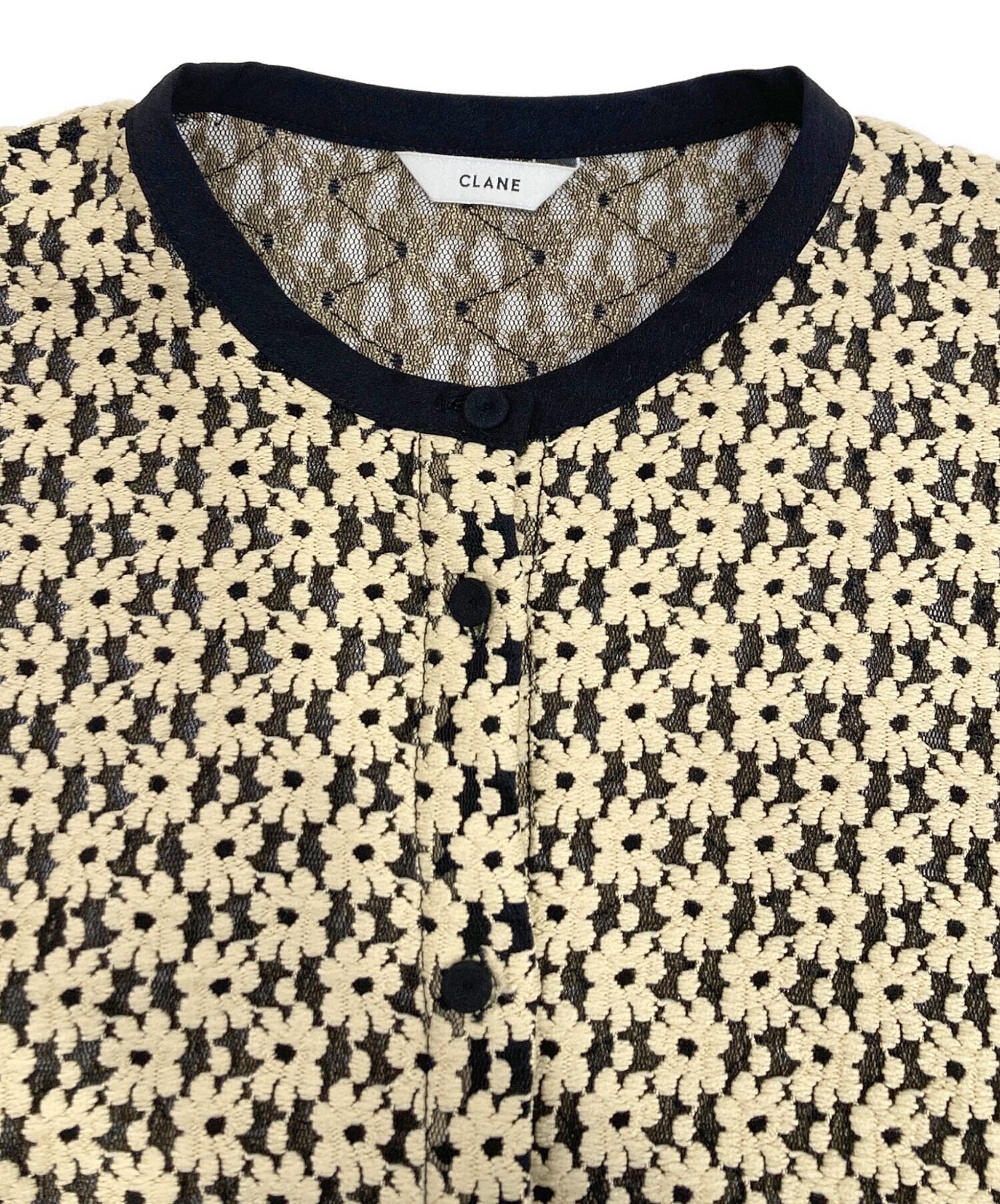 トップス CLANE 3D FLOWER LACE TOPS 3D FLOWER LACE SHIRT(2 BLACK): CLANE: WOMENS｜ STUDIOUS ONLINE公式