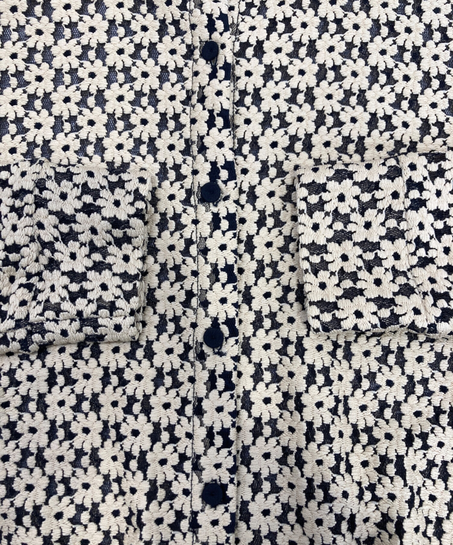 中古・古着通販】CLANE (クラネ) 3D FLOWER LACE CARDIGAN ベージュ