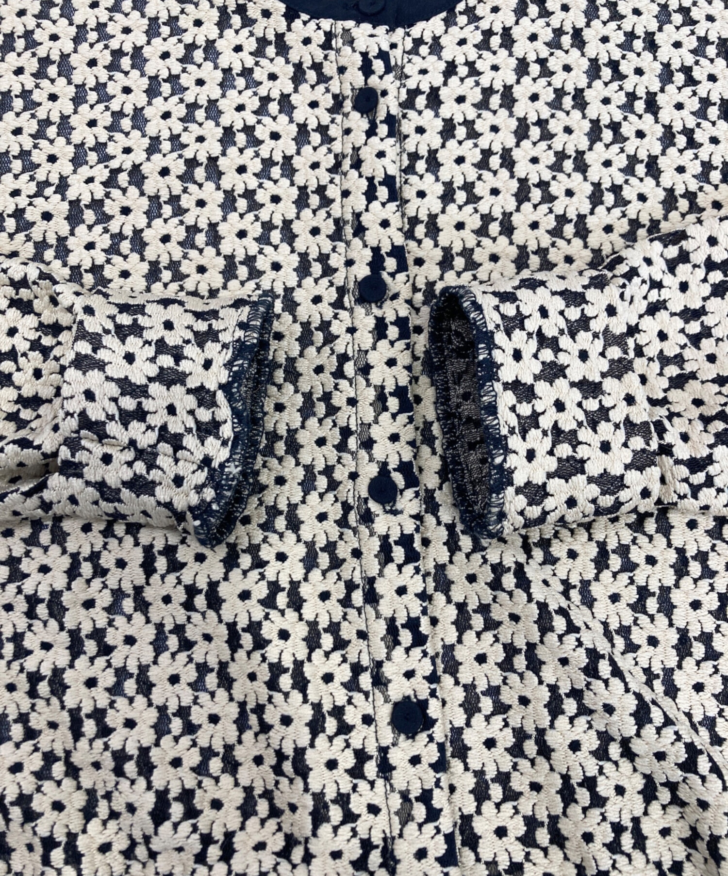 中古・古着通販】CLANE (クラネ) 3D FLOWER LACE CARDIGAN ベージュ