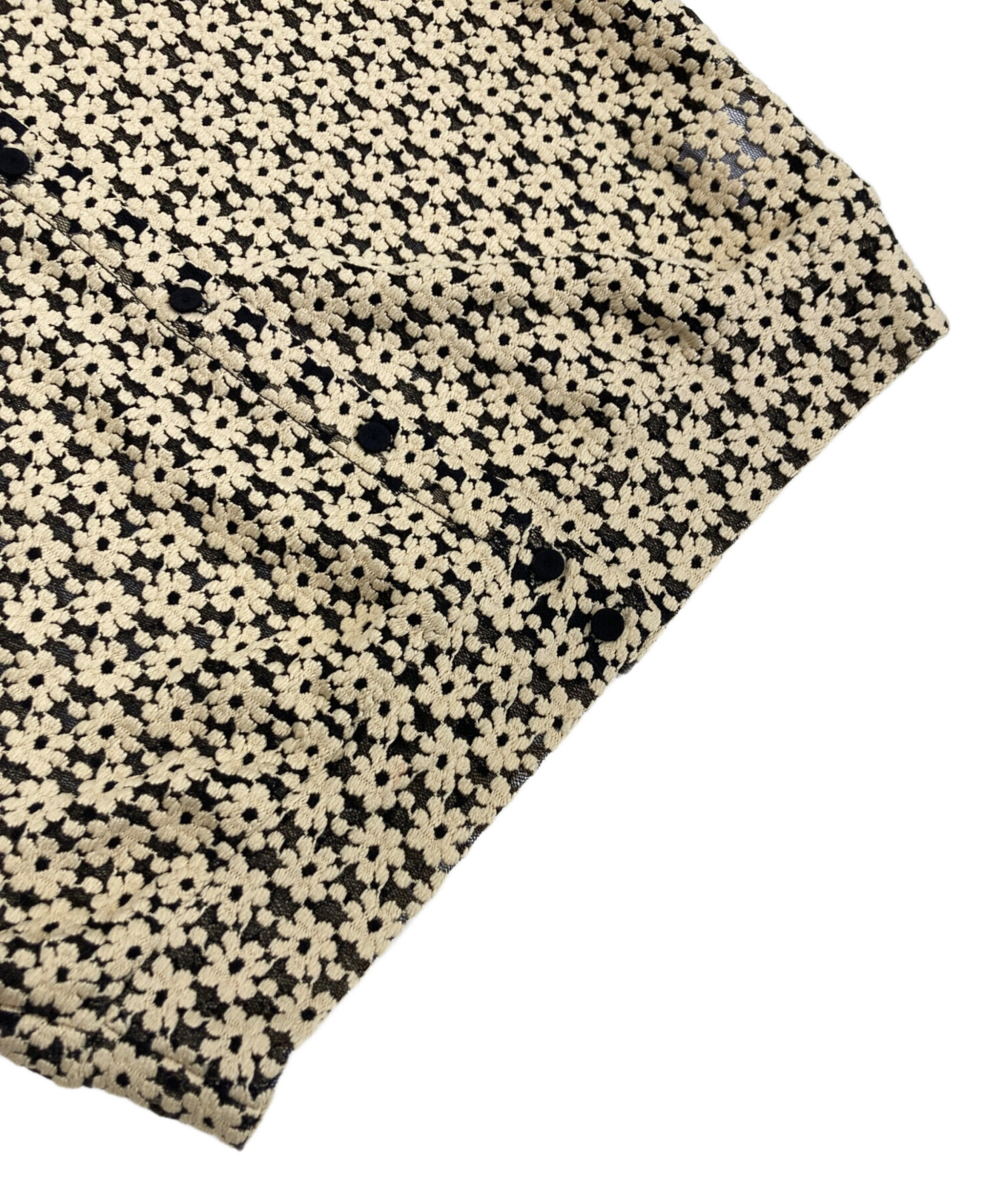 中古・古着通販】CLANE (クラネ) 3D FLOWER LACE CARDIGAN ベージュ