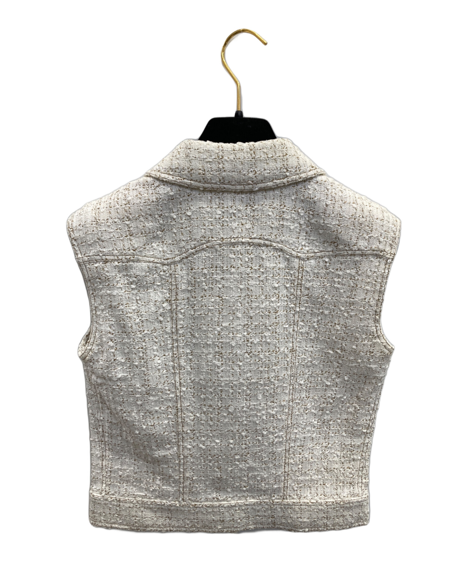 中古・古着通販】CHANEL (シャネル) ココマークボタン ツイードベスト