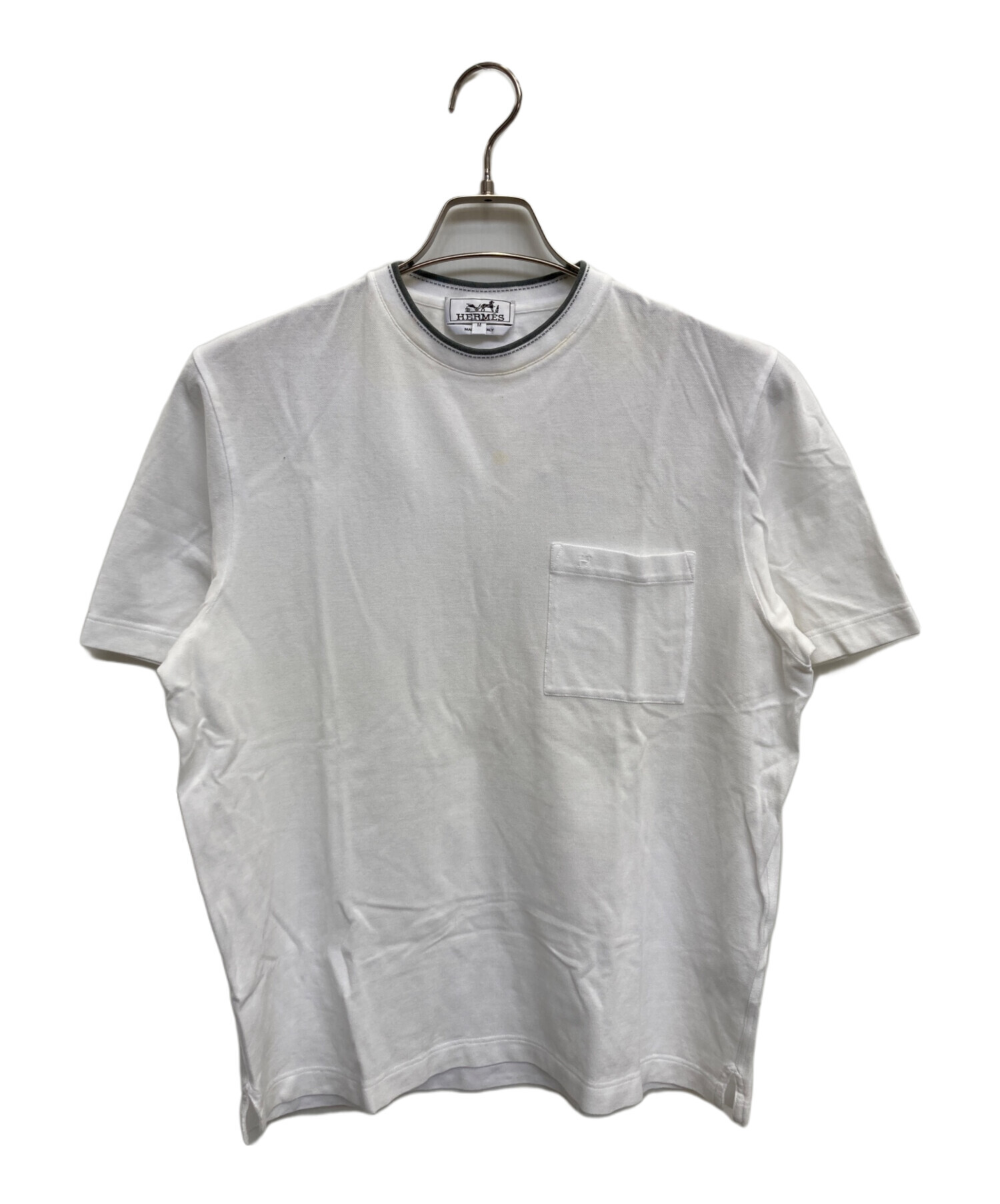 中古・古着通販】HERMES (エルメス) サドルステッチポケットTシャツ 