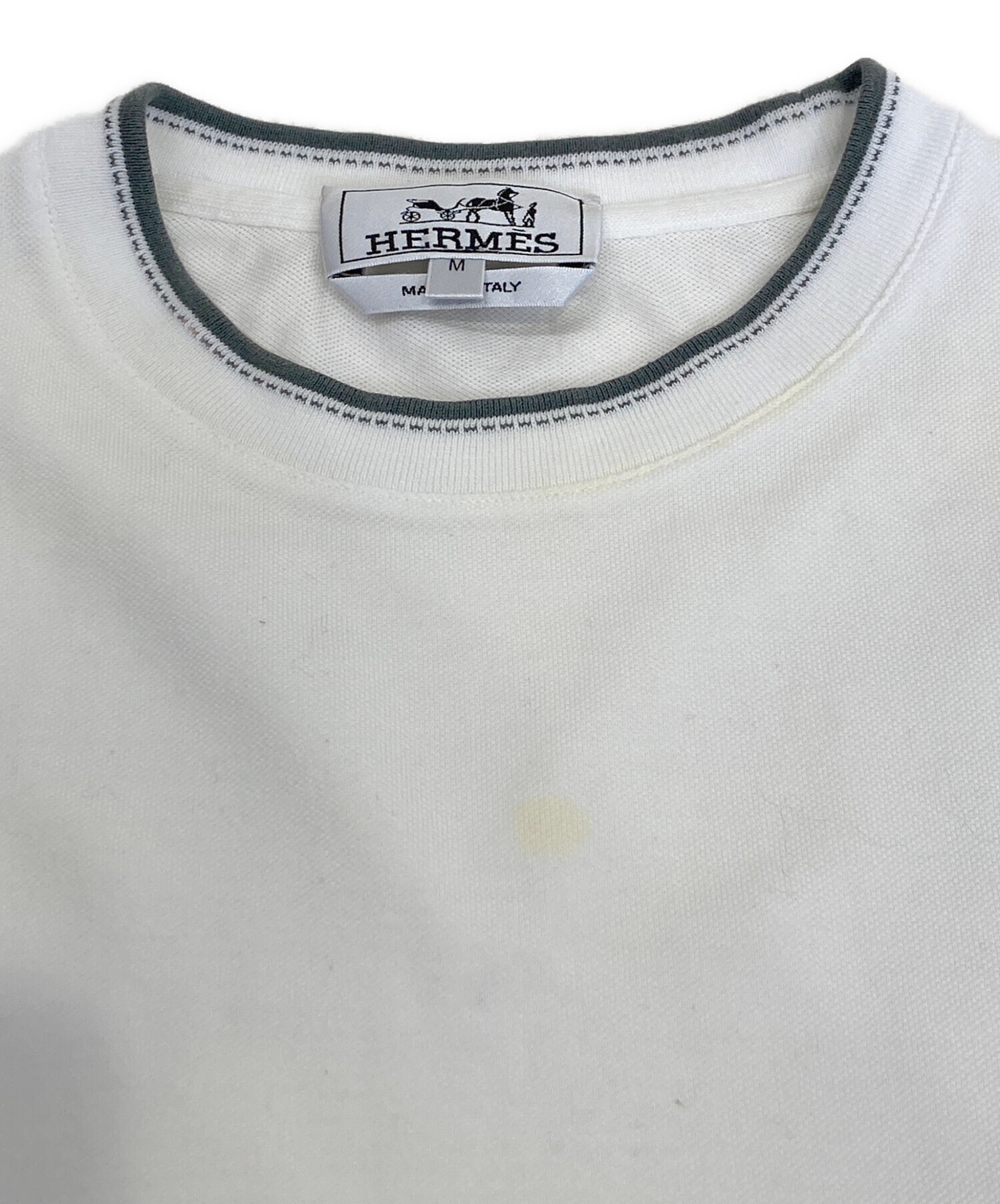 中古・古着通販】HERMES (エルメス) サドルステッチポケットTシャツ