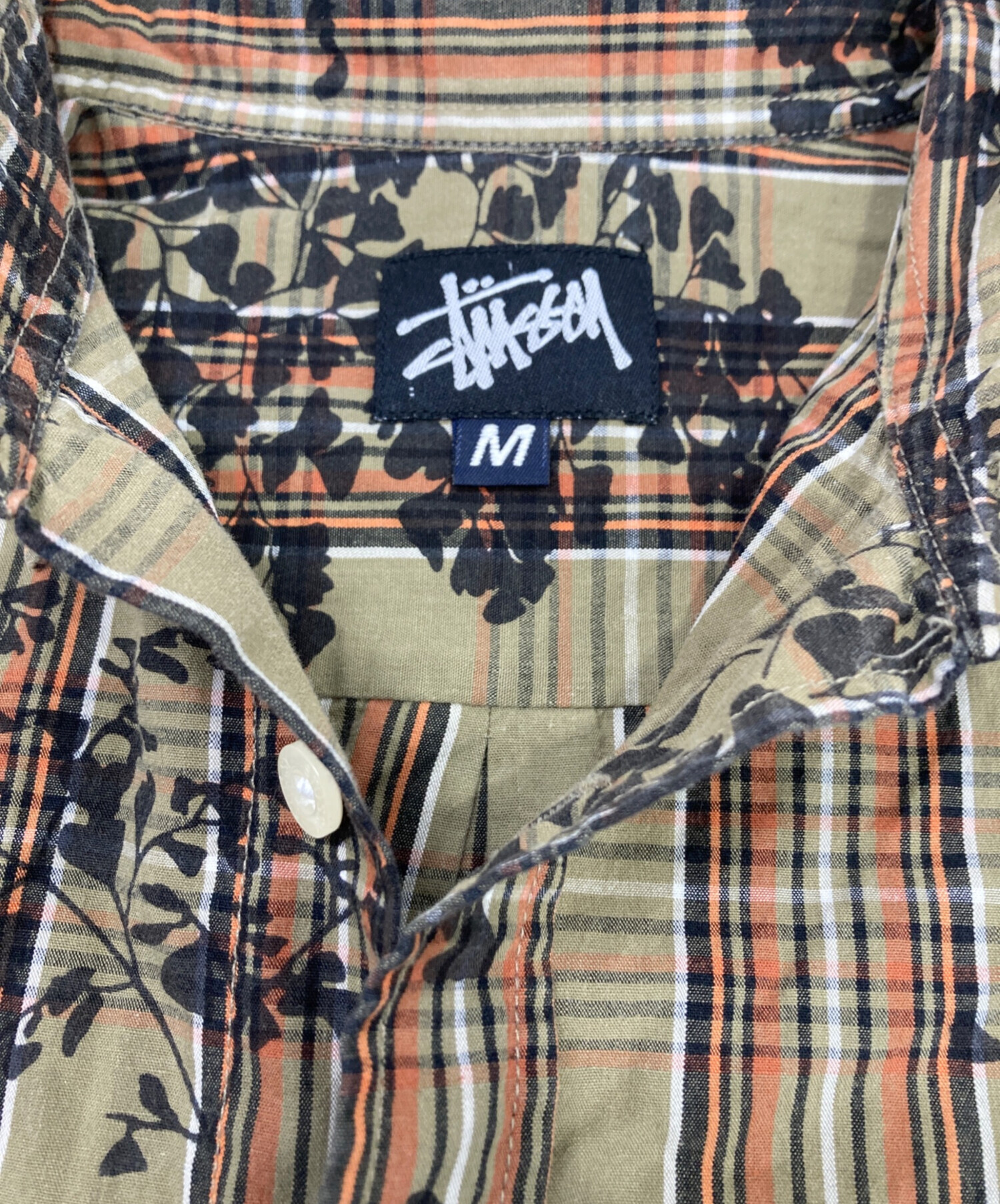 stussy シャツ　ブラウン　Sサイズ stussy シャツ ブラウン Sサイズ - トップスブランド 品 通販