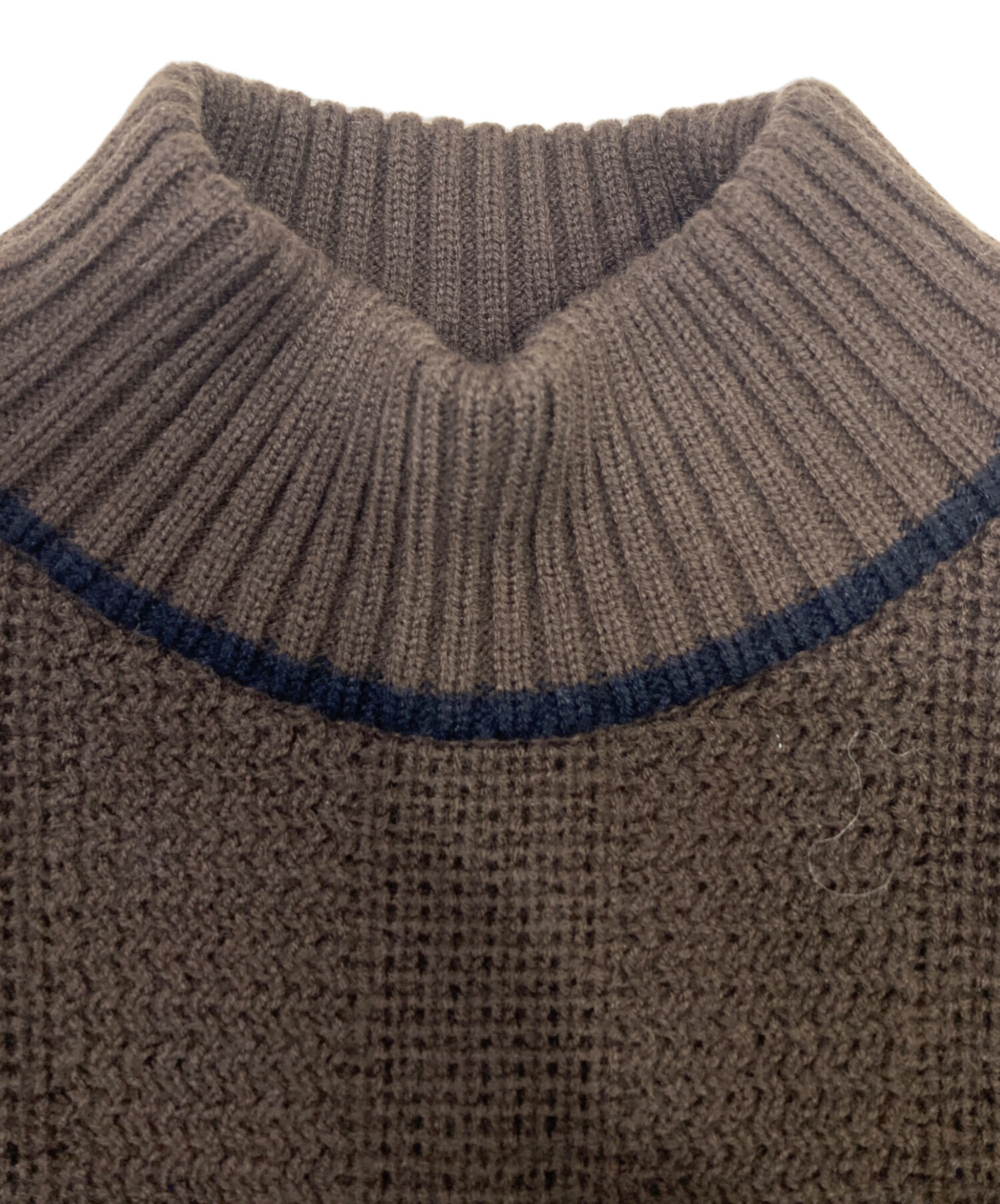 フレッドペリー　FRED PERRY ブラウン ハイネック セーター　ニット 中古・古着通販】FRED PERRY (フレッドペリー) ハイネックニット