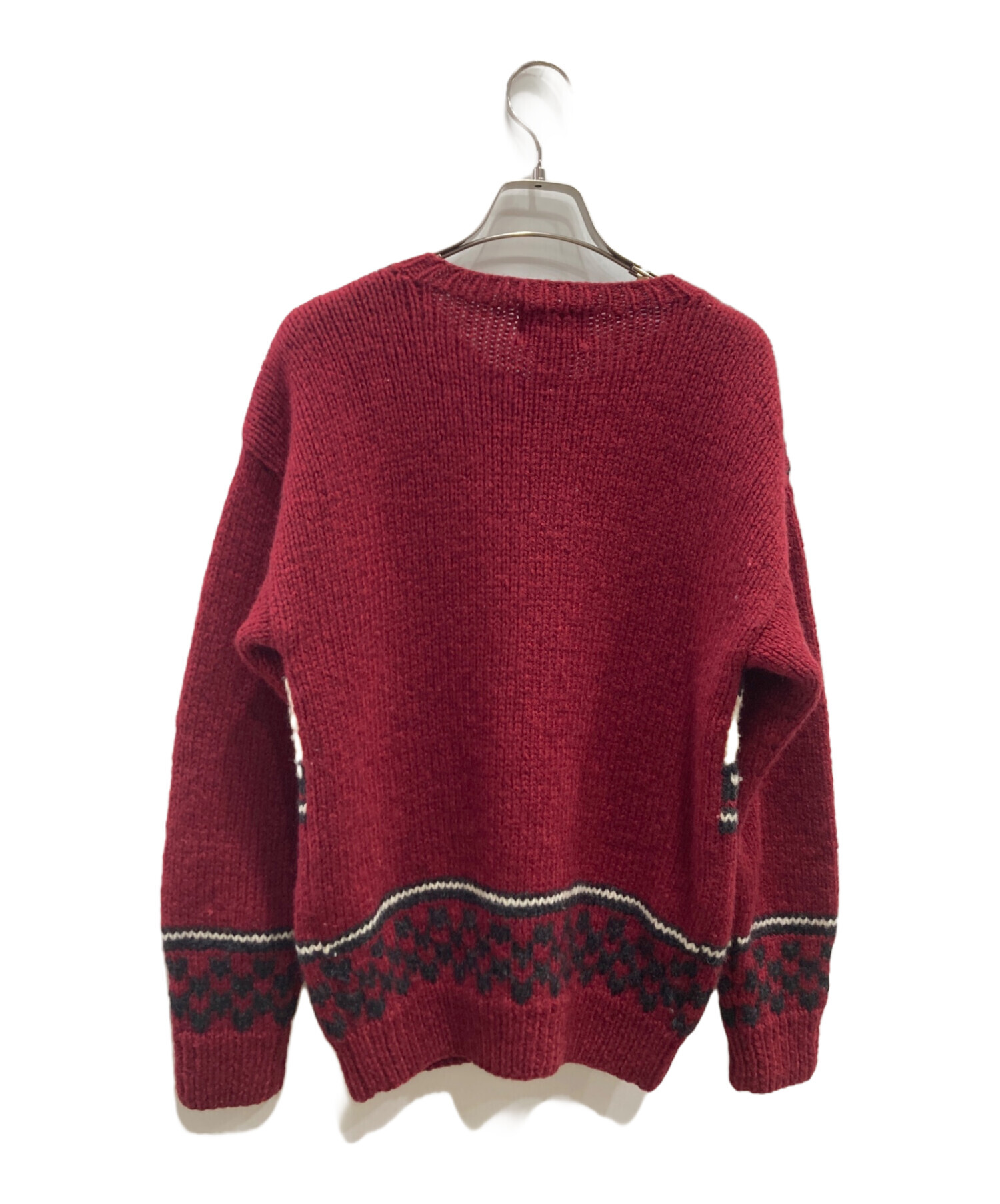 中古・古着通販】WOOLRICH (ウールリッチ) カーディガン レッド サイズ 