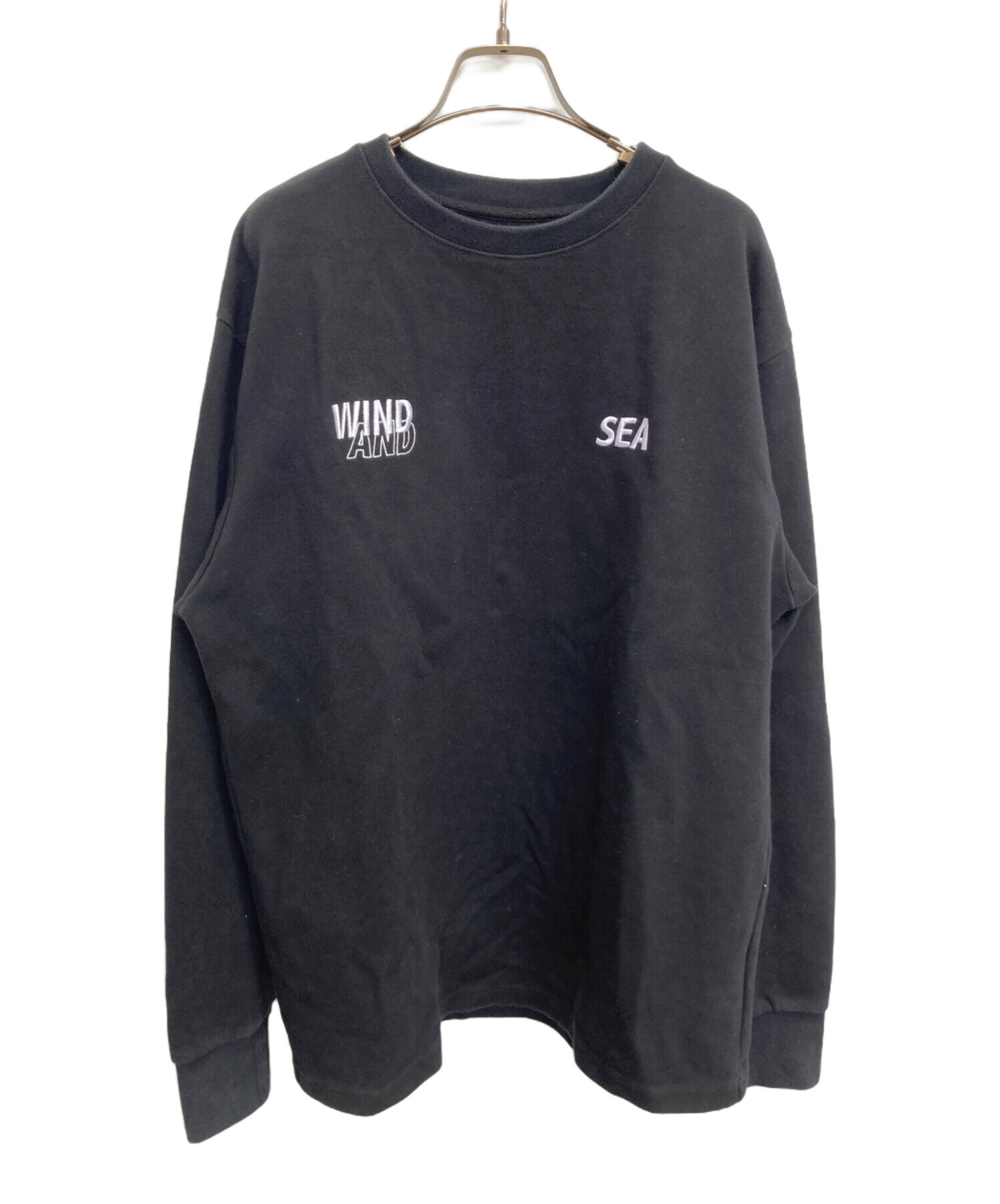 WIND AND SEA L/S TEE 阪急メンズ東京限定 ブラック&シルバー WIND AND SEA L/S TEE 阪急メンズ東京限定 ブラック&シルバー WIND AND SEA