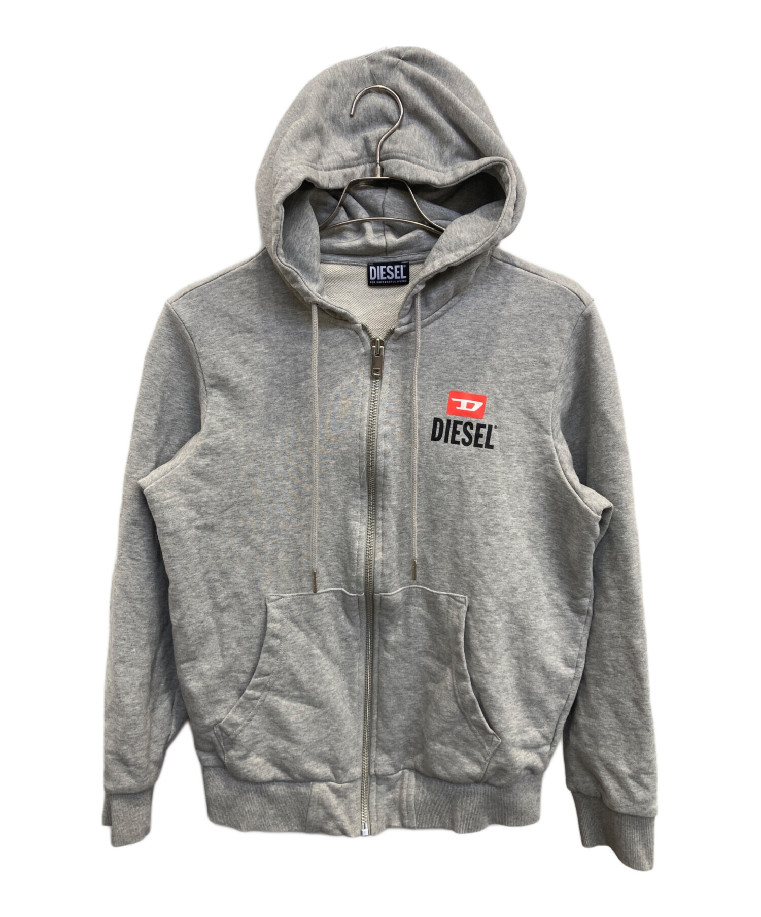 中古・古着通販】DIESEL (ディーゼル) ジップパーカー グレー サイズ:M