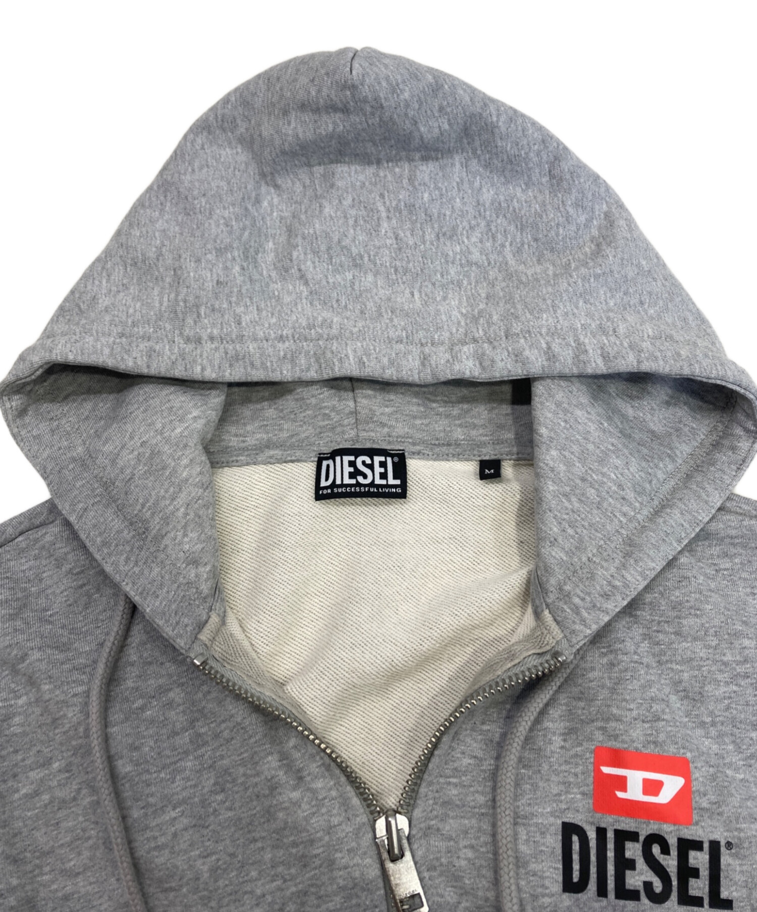 中古・古着通販】DIESEL (ディーゼル) ジップパーカー グレー サイズ:M