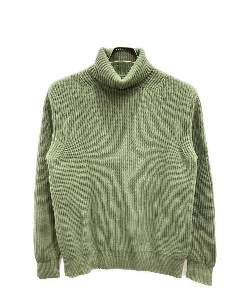 【訳あり】AURALEE ライトグリーン カシミヤ　クルーネックニット LIGHT CASHMERE KNIT V-NECK P/O - AURALEE Official Website