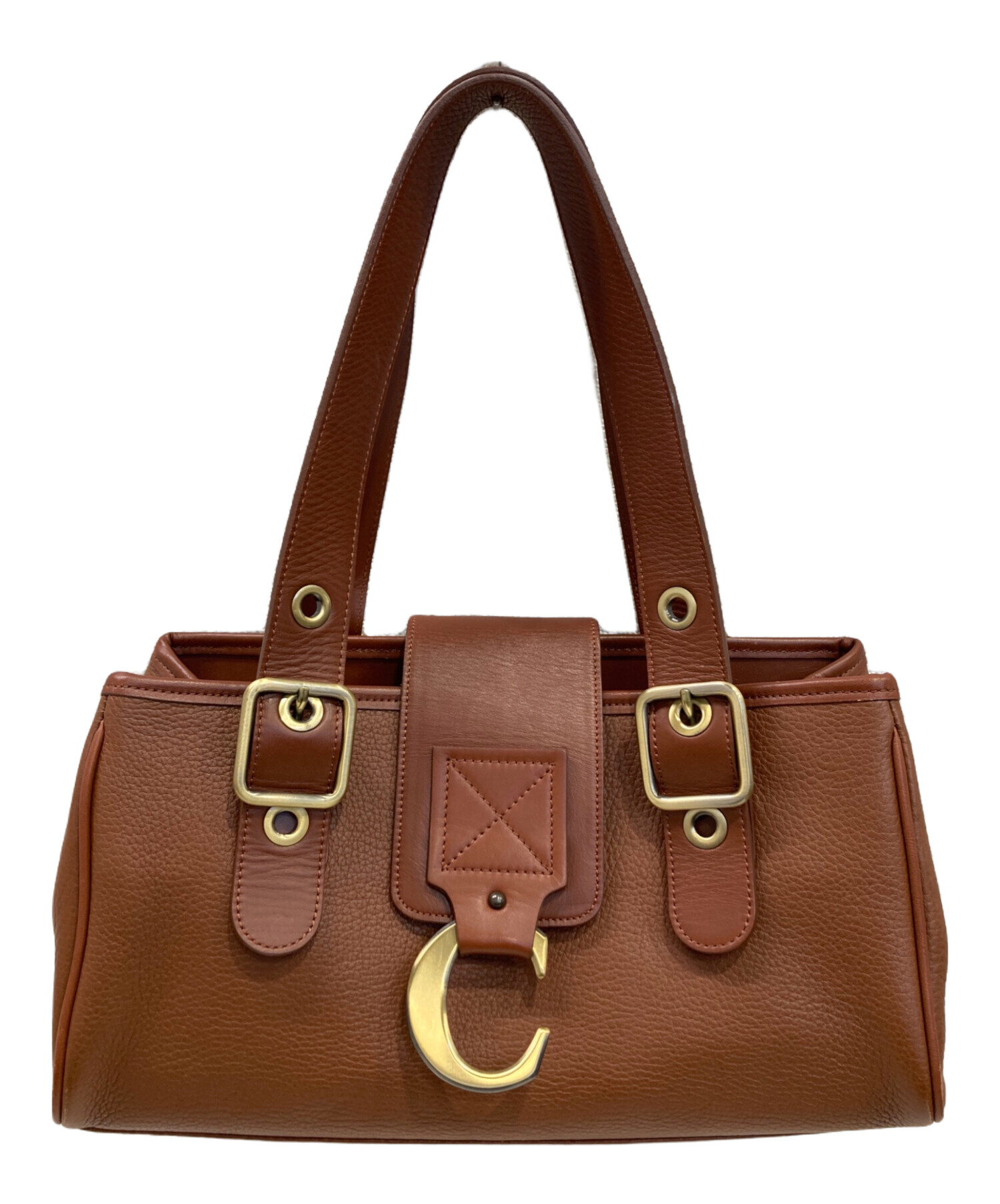 中古・古着通販】Chloe (クロエ) ハンドバッグ ブラウン｜ブランド 