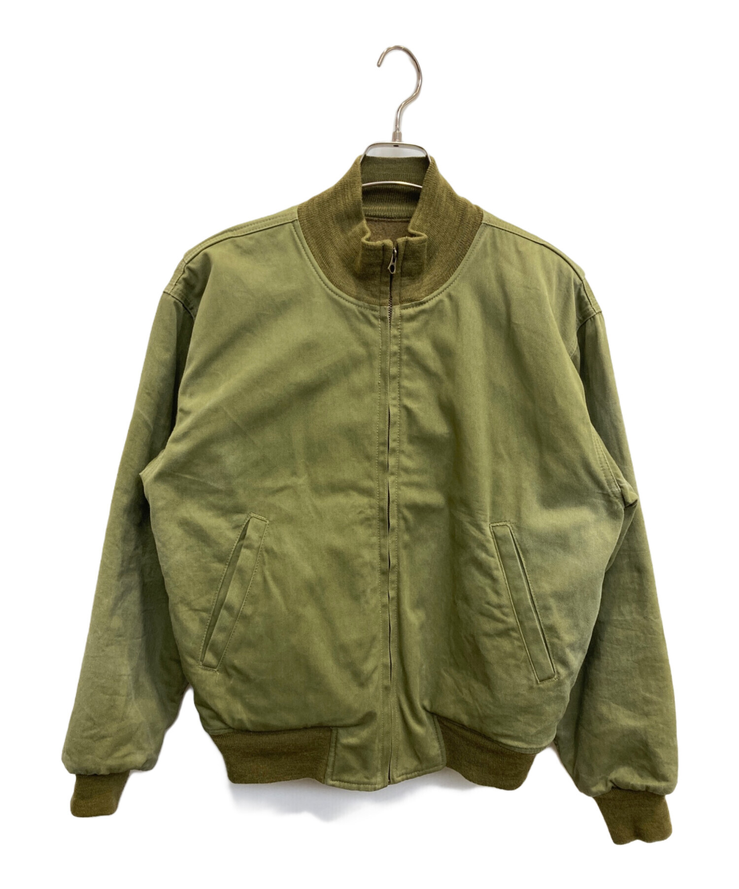 タンカースジャケット フライトジャケット オリーブ 中古・古着通販】USED (ユーズド) フライトタンカースジャケット
