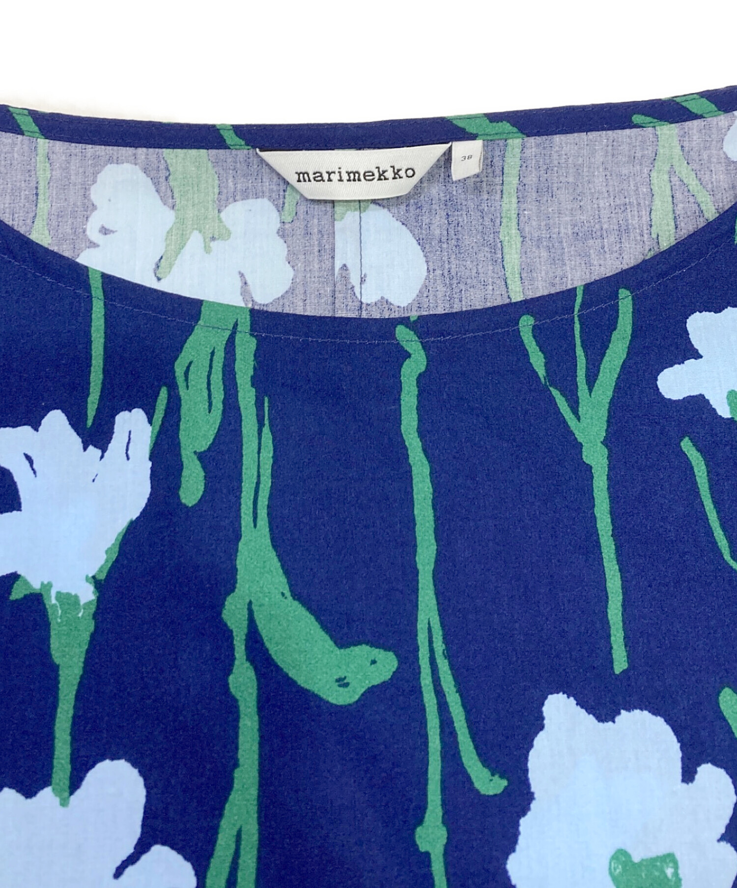 中古・古着通販】marimekko (マリメッコ) ワンピース ネイビー サイズ