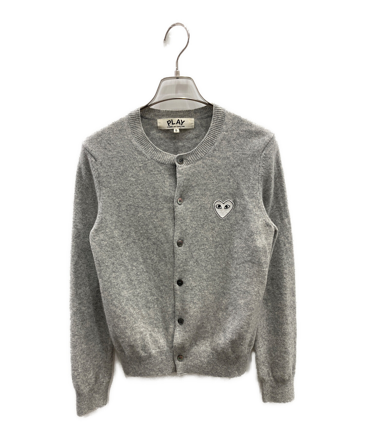 PLAY COMME des GARÇONS ◆ グレー カーディガン S 中古・古着通販】PLAY COMME des GARCONS (プレイコムデギャルソン