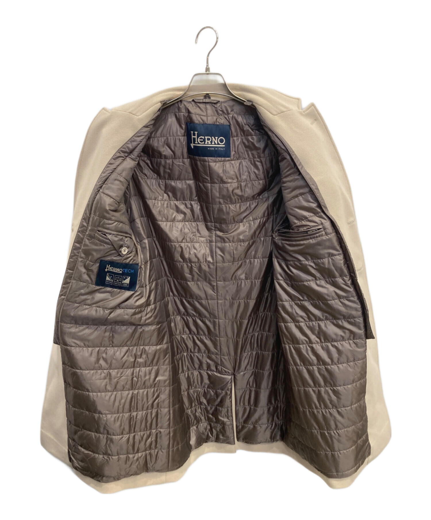 中古・古着通販】HERNO (ヘルノ) ライナー付チェスターコート ベージュ