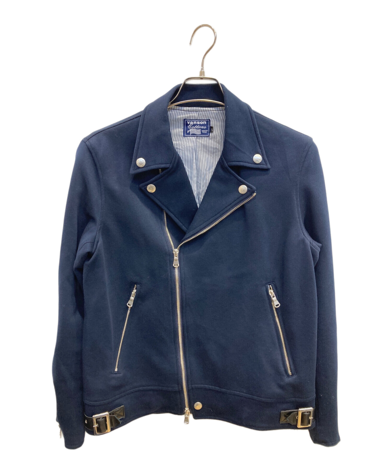 中古・古着通販】VANSON (バンソン) コットンライダースジャケット