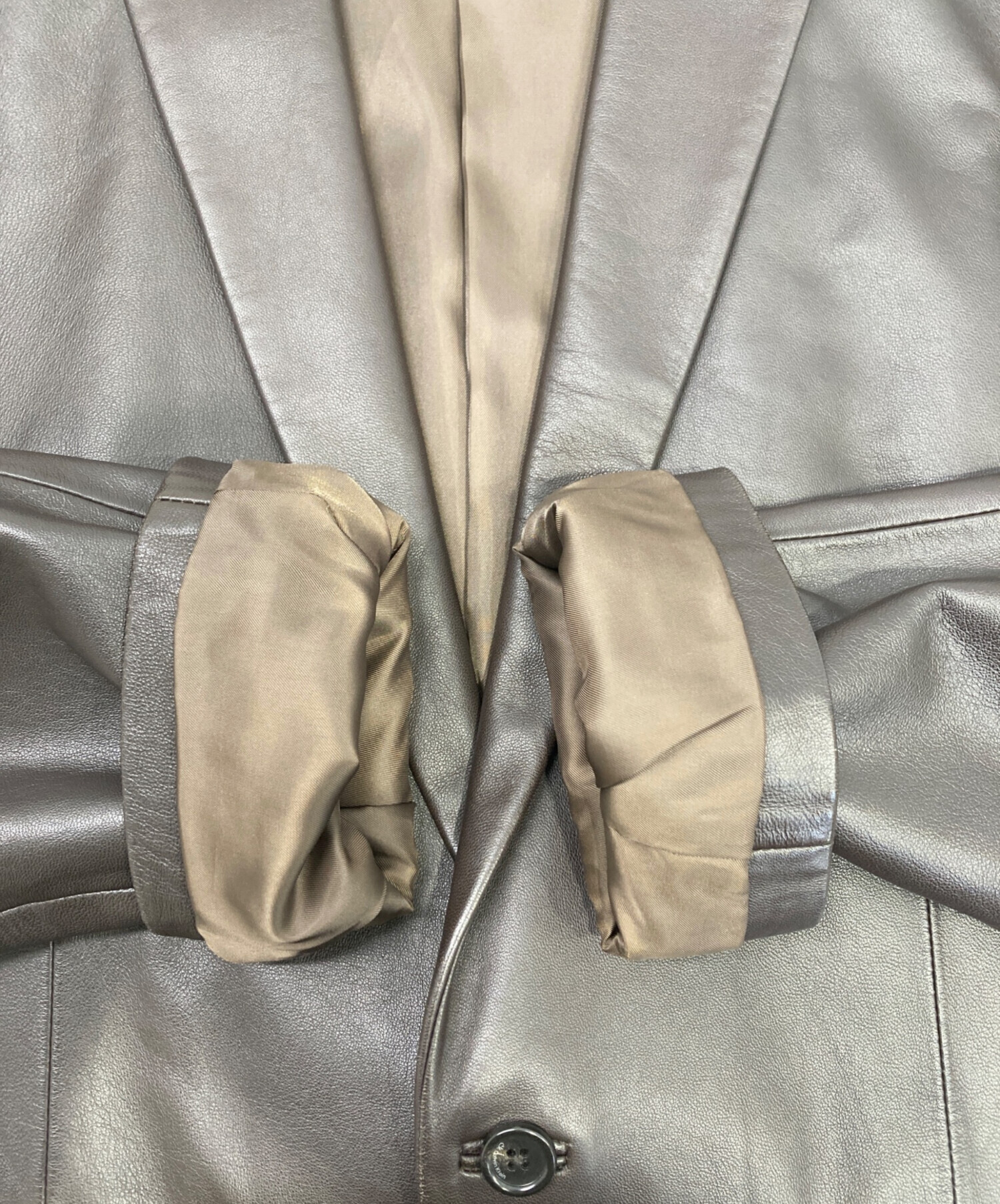 中古・古着通販】Calvin Klein (カルバンクライン) ラムレザー 