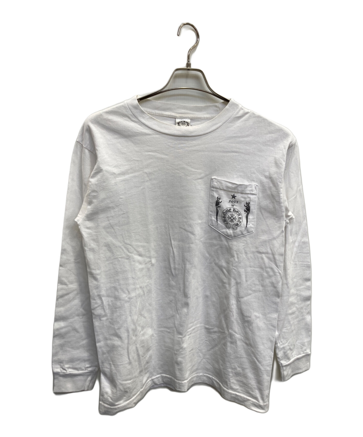 クロムハーツ　長袖 Chromhearts カットソー CHROME HEARTS クロムハーツ CH L S 1 袖フローラルバックホースシュー