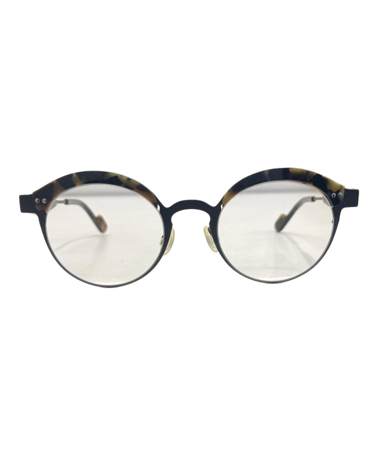 中古・古着通販】ANNE&VALENTIN (アンバレンタイン) 眼鏡 ブラック